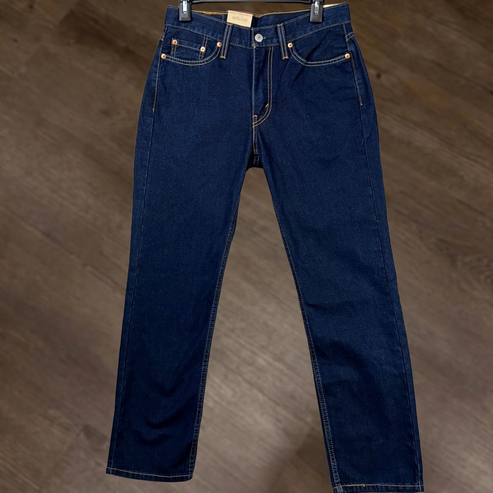 Levi's Levi's 514 Jeans Mens Straight Fit 30X30 Blue 5 Pockets Red Tab Denim NEW Size US 30 / EU 46 - 1 Thumbnail