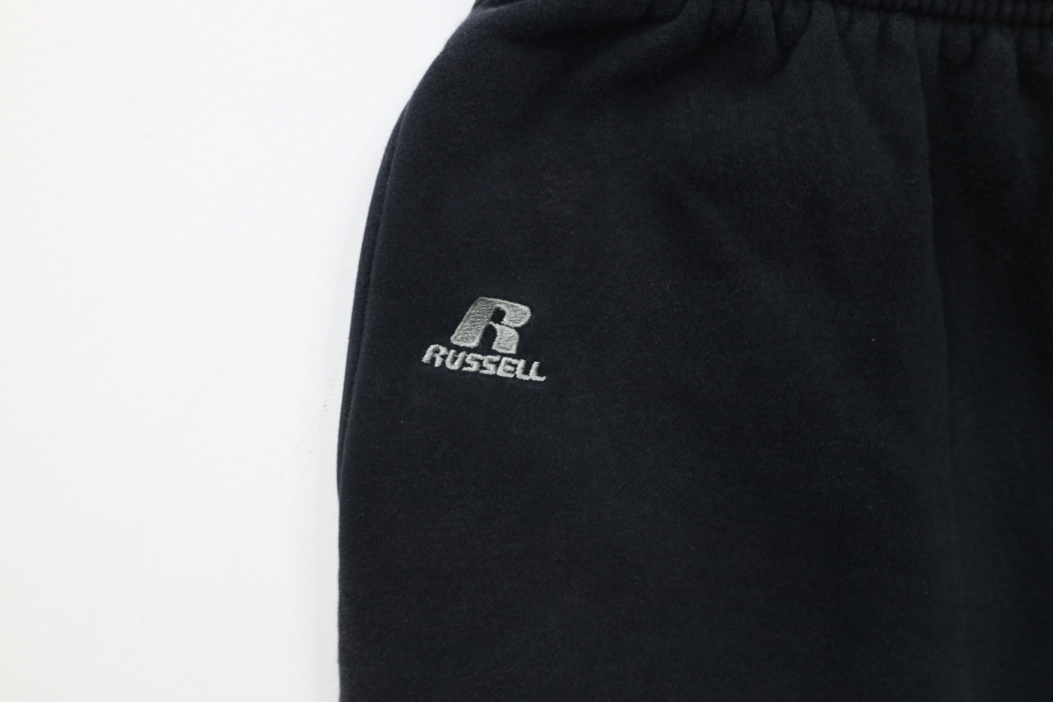 Russell Athletic × Vintage Vintage Y2K Russell Athletic Heavyweight Sweatpants Black Size US 38 / EU 54 - 8 Thumbnail