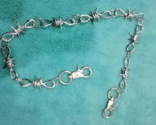 Other 55cm Barb Wire Wallet Chain Size ONE SIZE - 3 Thumbnail