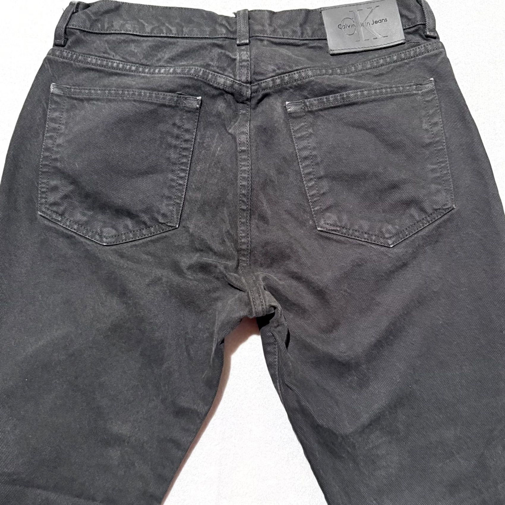 Denime Calvin Klien Jeans Women's Black Denim Pockets High-Rise Classic Straight - 11 Size 32" / US 10 / IT 46 - 4 Thumbnail