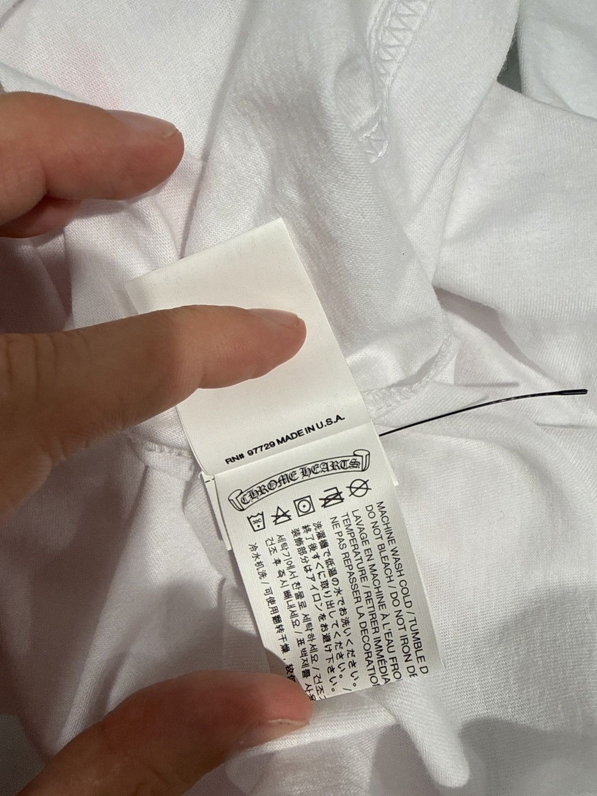 Chrome Hearts Chrome Hearts Foti Long Sleeve Shirt White Pink Size US M / EU 48-50 / 2 - 5 Thumbnail