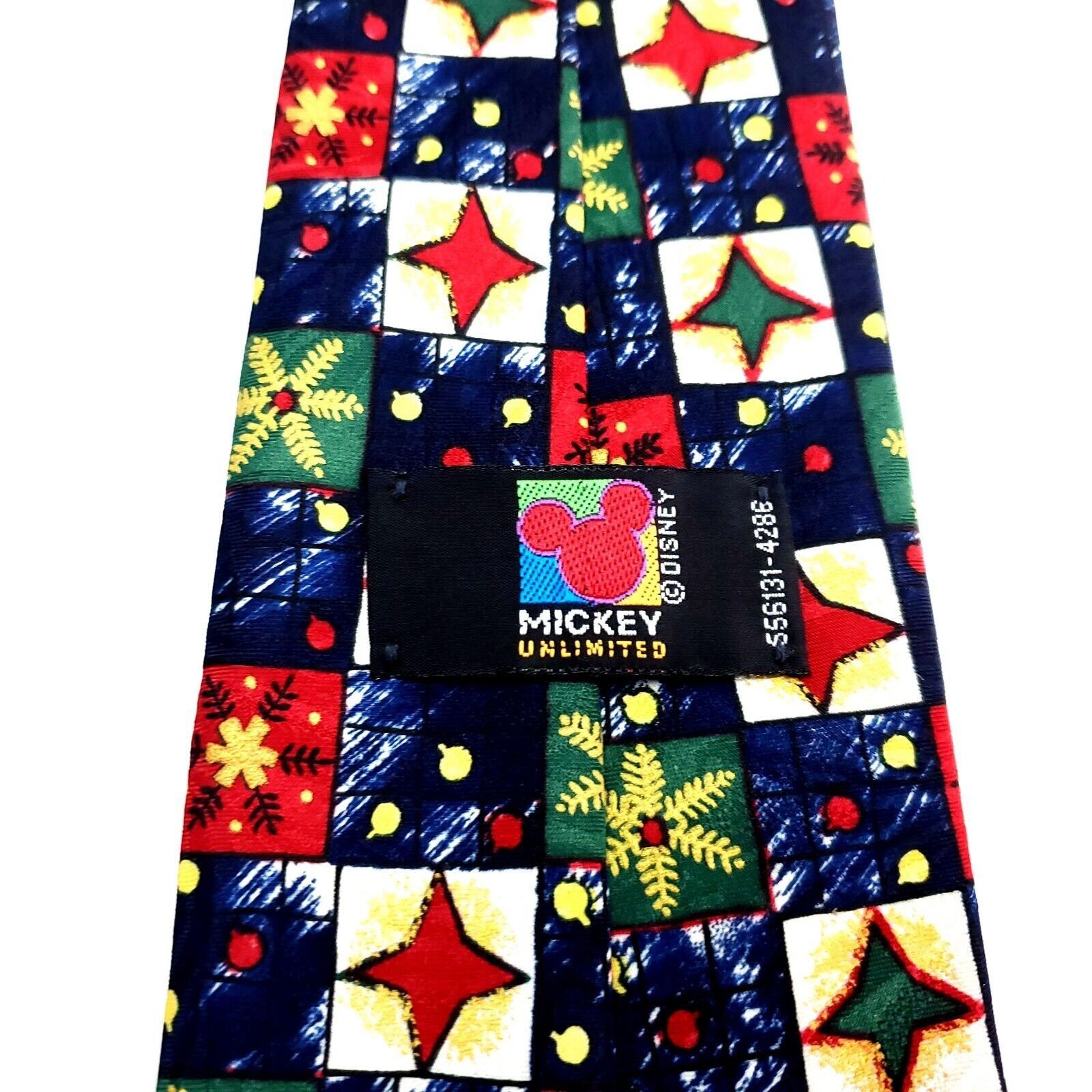 Mickey Unlimited Mickey Unlimited Polyester Tie Wide Blue Christmas Goofy Don Size ONE SIZE - 3 Thumbnail