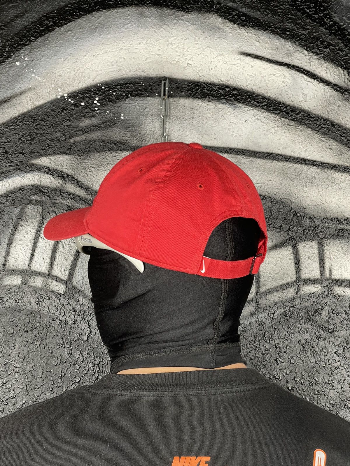Nike Nike Embroidered Logo Red Cap One Size Fits Size ONE SIZE - 3 Thumbnail