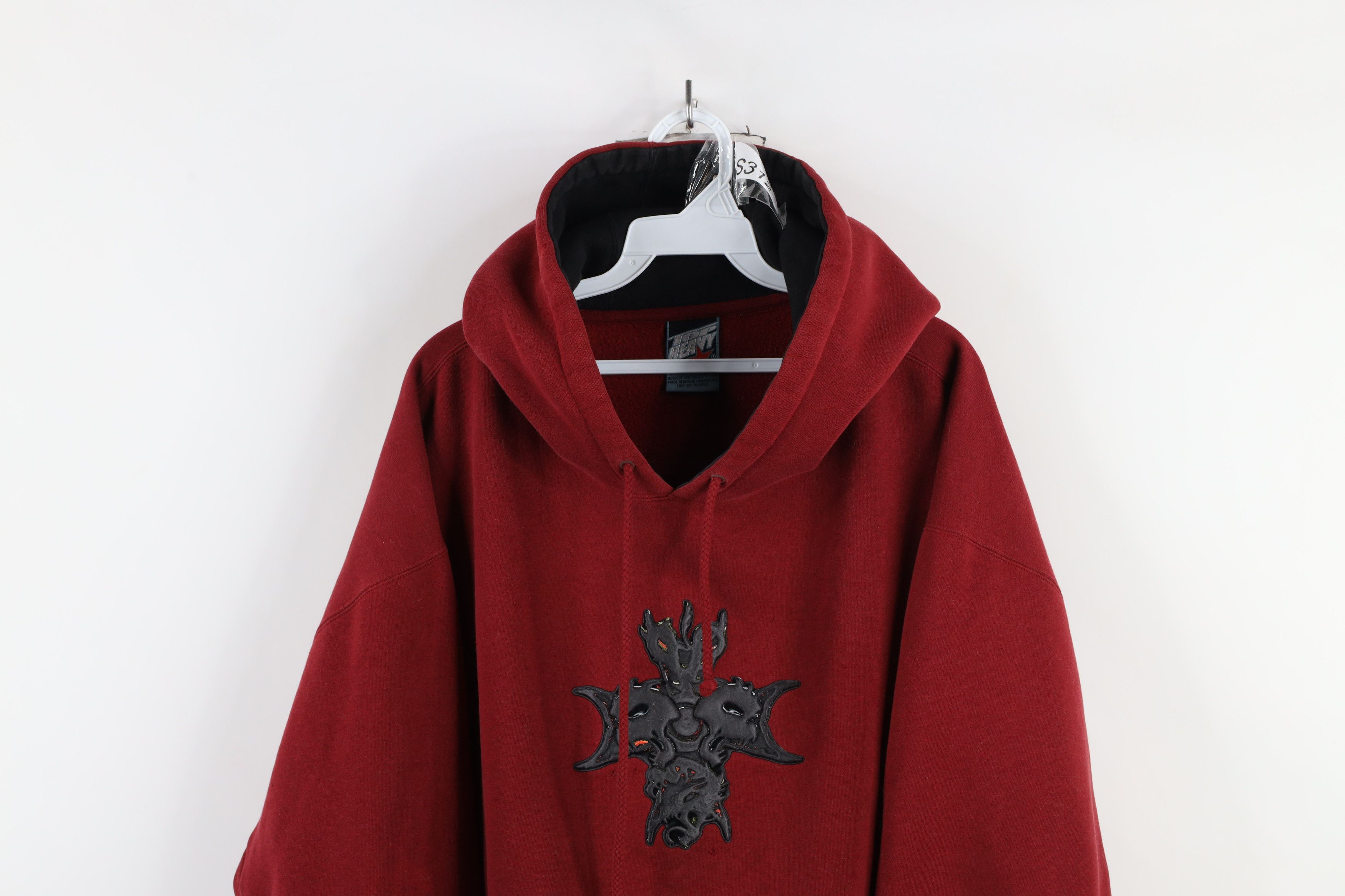 Vintage Vintage Y2K 2001 Streetwear Skull Tribal Iron Cross Hoodie Size US XXL / EU 58 / 5 - 2 Thumbnail
