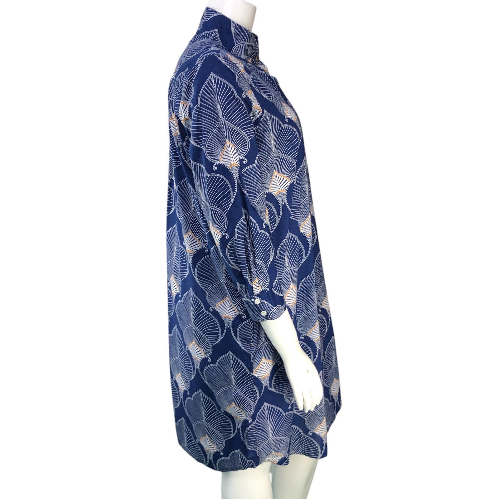 J.McLaughlin J McLaughlin Size XL Shirt Dress Mock Neck Tangier POCKETS Size XL / US 12-14 / IT 48-50 - 9 Thumbnail