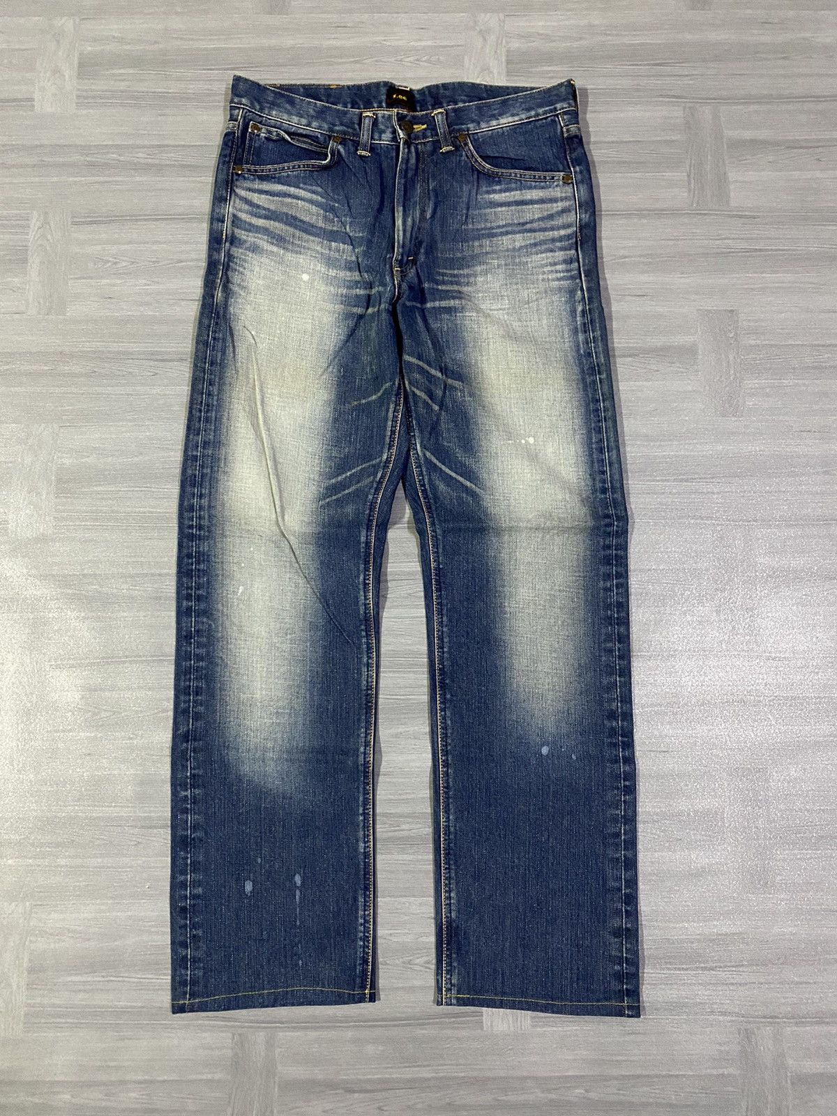Lee Vintage Lee Riders Fadded Blue Denim Size US 33 - 1 Thumbnail
