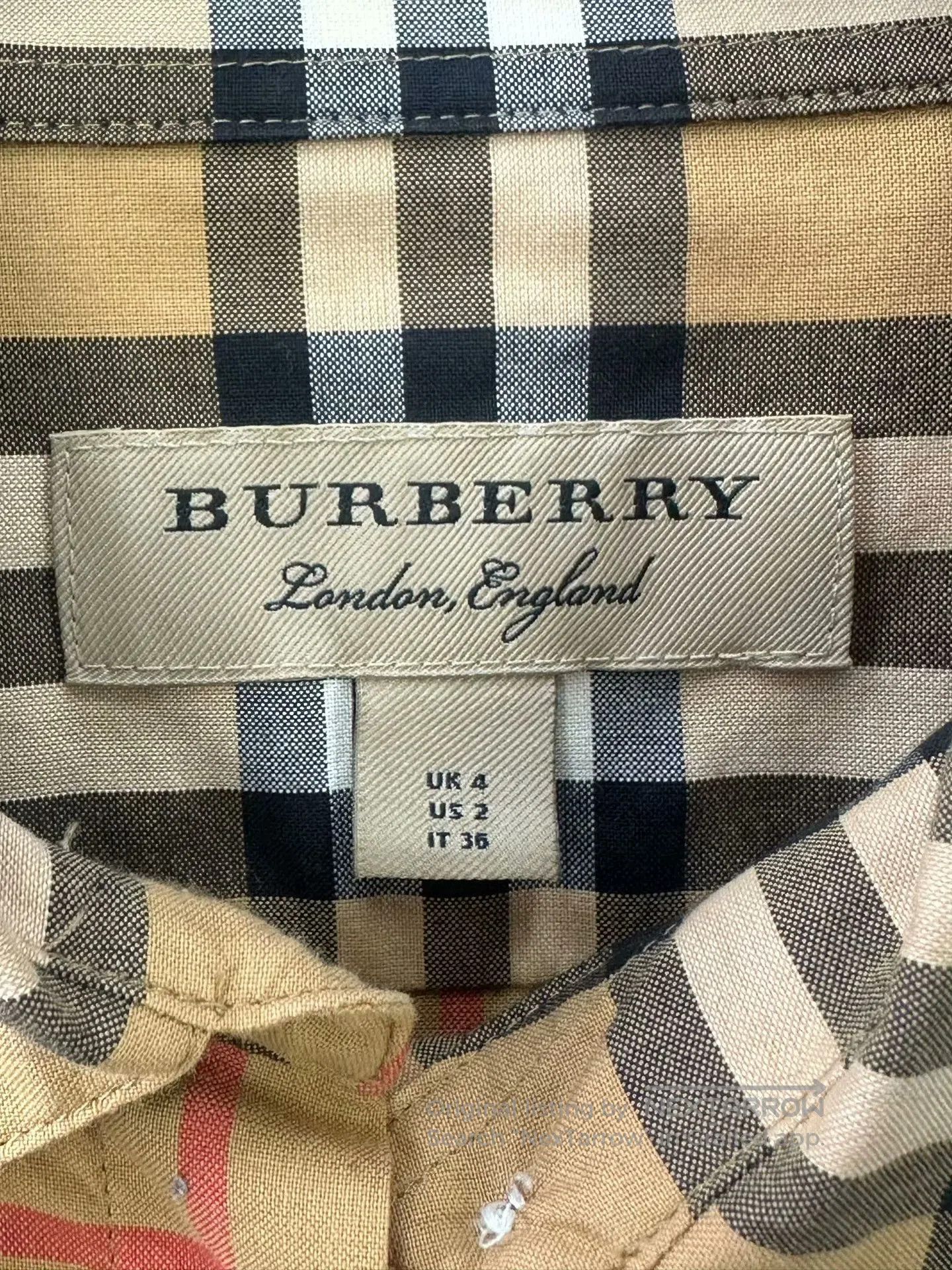 Burberry Burberry Khaki classic check hidden button long-sleeve shi Size XXS / US 00 / IT 34 - 3 Thumbnail