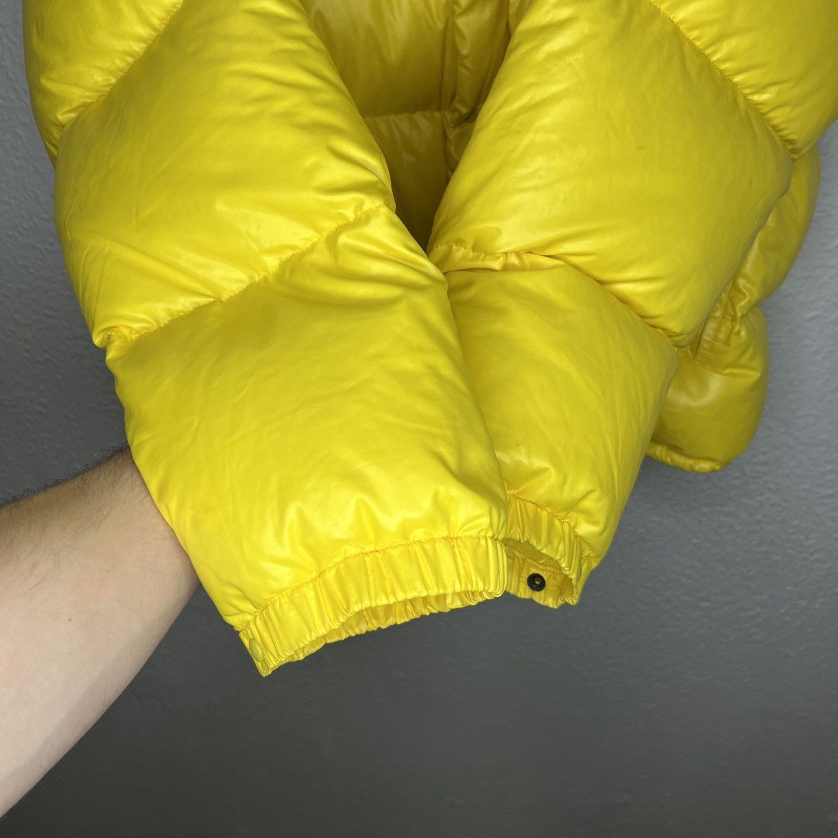 Moncler × Vintage Vintage 90s Moncler Puffer Down Jacket Yellow Rare Hype Size US L / EU 52-54 / 3 - 10 Thumbnail
