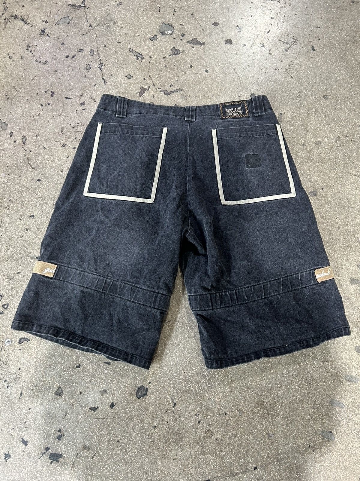 Marithe + Francois Girbaud Marithe Francois Girbaud MFG Shuttle Denim Shorts Size US 38 / EU 54 - 6 Thumbnail