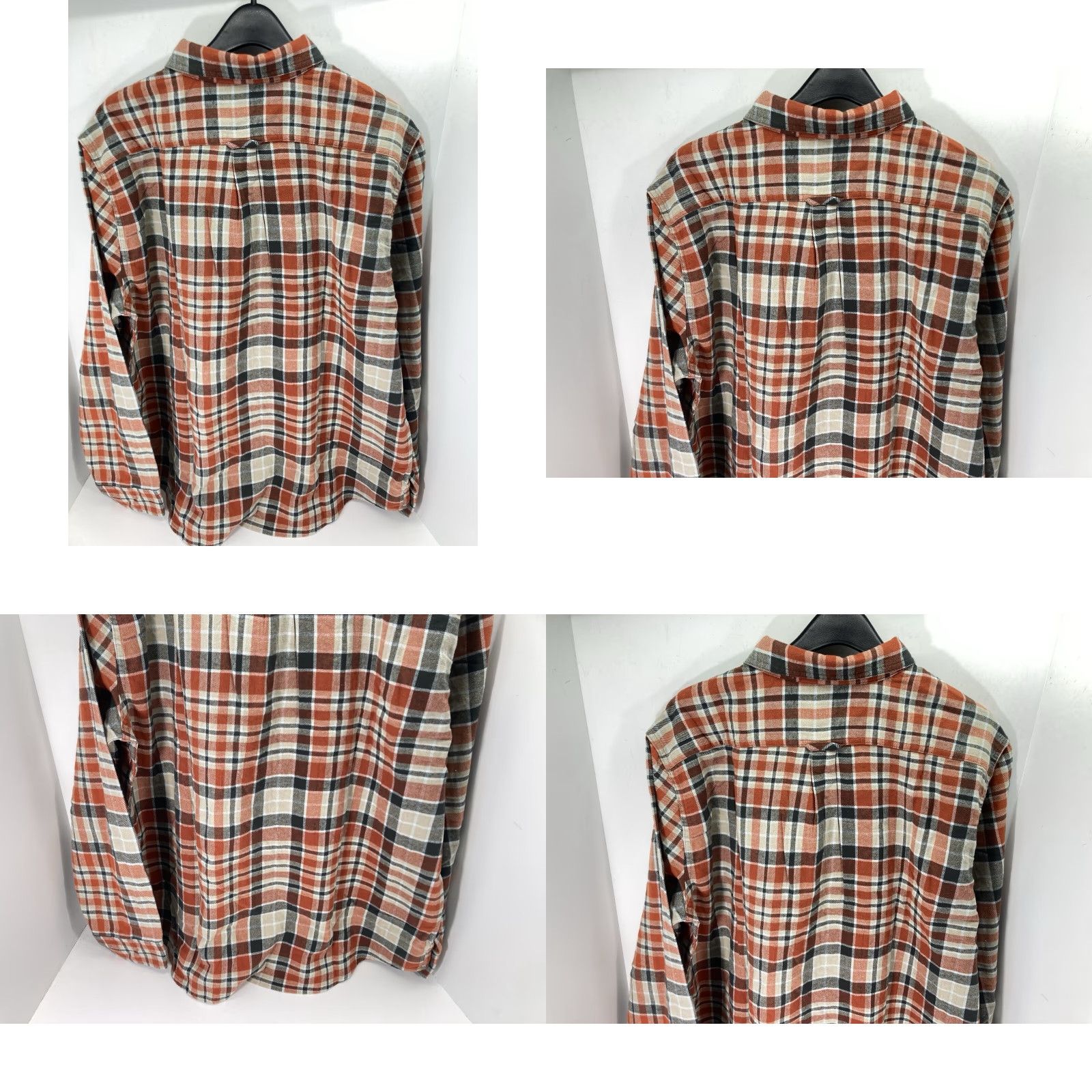 Eddie Bauer Eddie Bauer Flannel Shirt Men Size 2XL XXL Orange Plaid Long Sleeve Button NWT Size US XXL / EU 58 / 5 - 8 Thumbnail