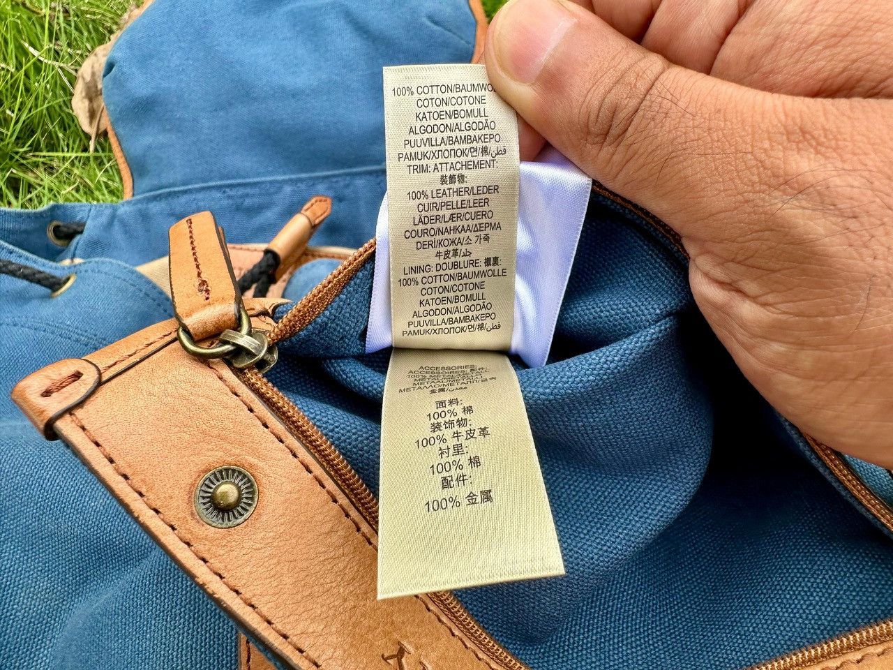Burberry Authentic Burberry Rucksack Nyalon Blue Backpack Size ONE SIZE - 16 Thumbnail
