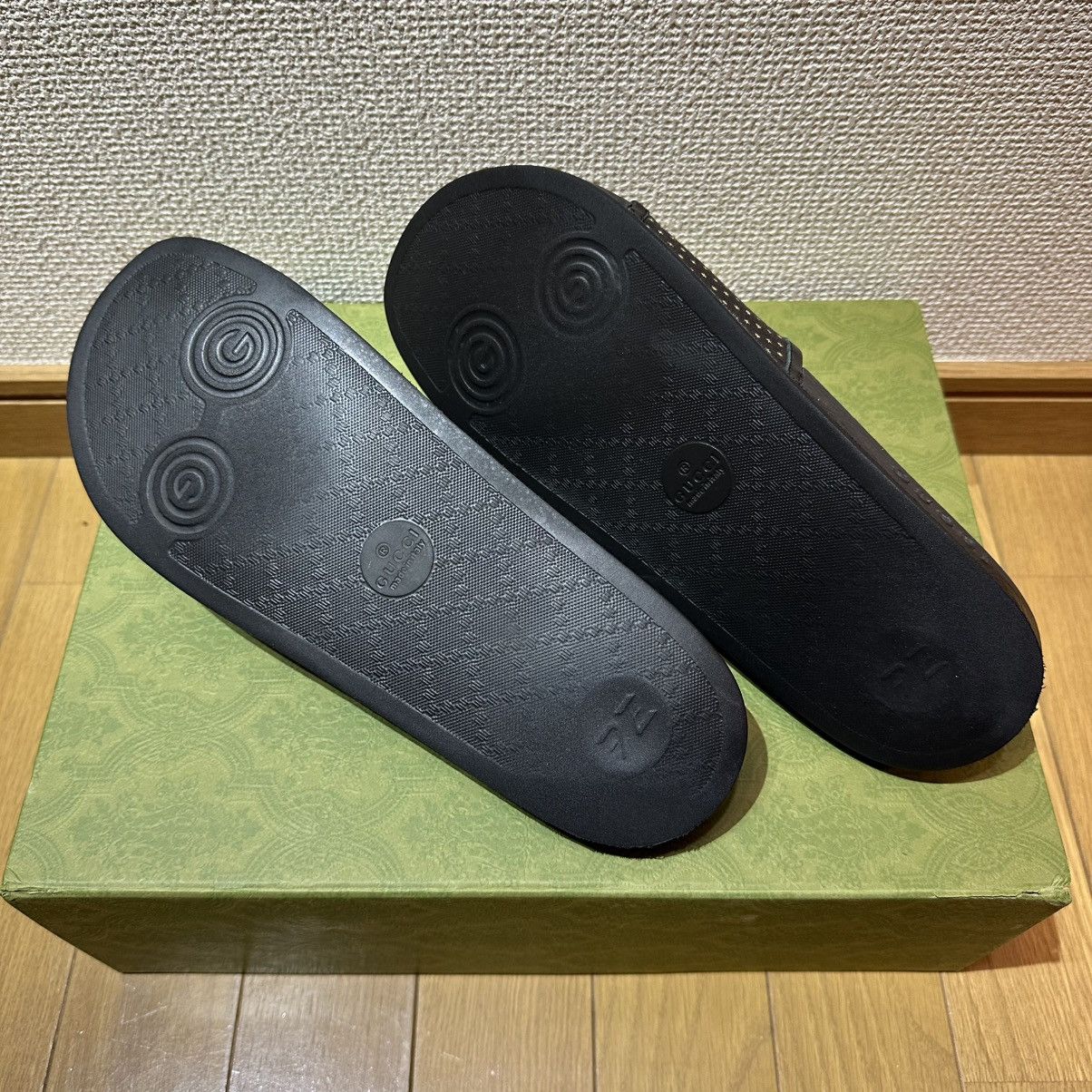 Gucci GUCCI slide sandal GUCCY SEGA logo font black 10 used Size US 10 / EU 43 - 9 Thumbnail