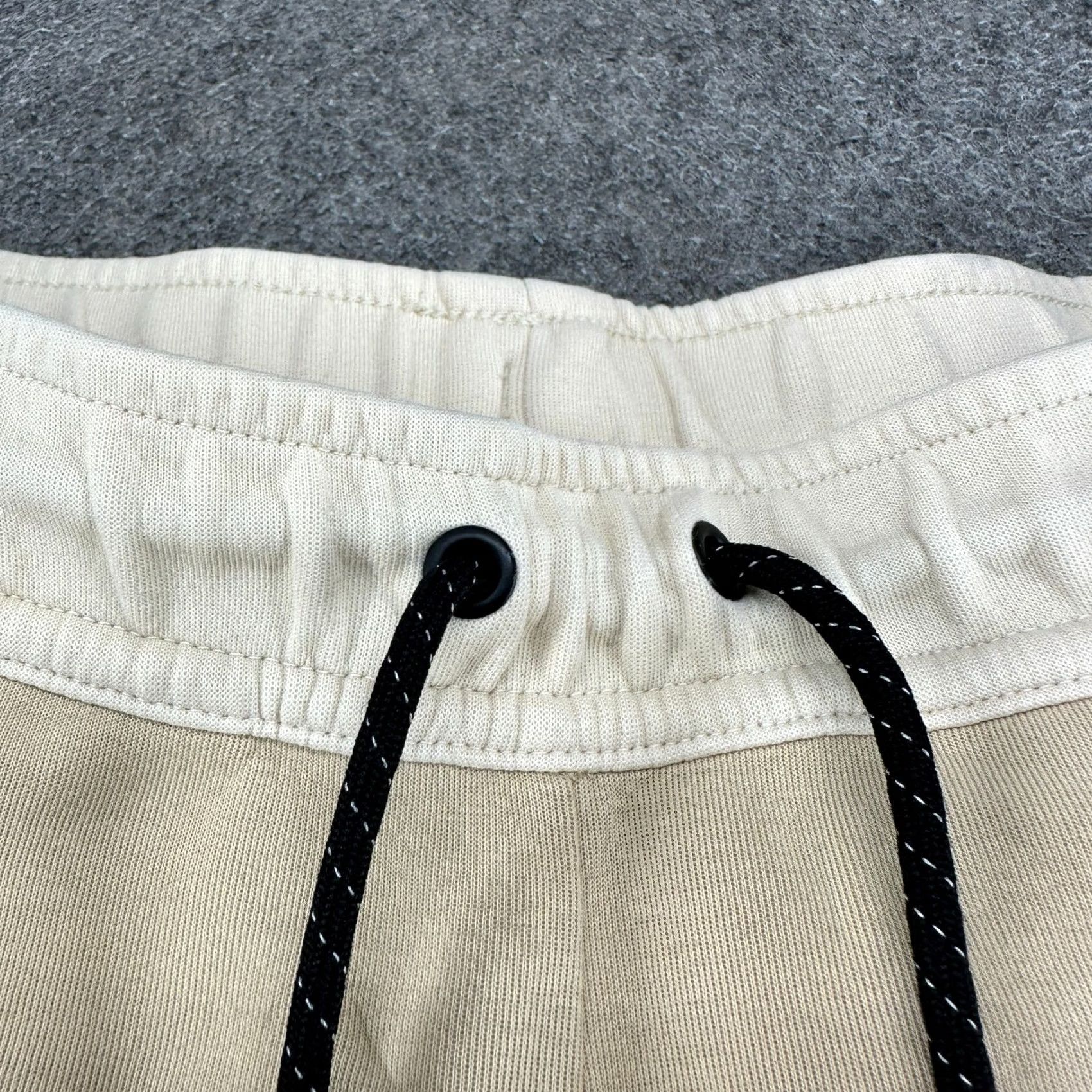 Nike Nike Pants Mens S Beige Jogger Sweat Fleece Swoosh Solid Drawstring Tech Size US 29 - 4 Thumbnail