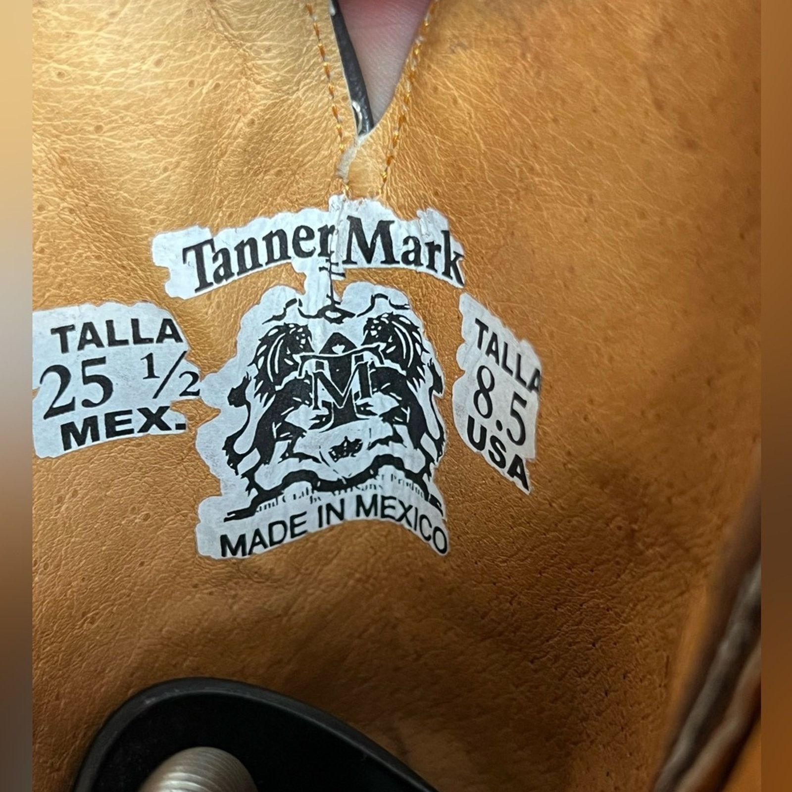 Cowboy Equipment Tanner Mark Jaw Dropper Hand Tooled Leather Boots Womens 8.5 Size US 8.5 / IT 38.5 - 8 Thumbnail