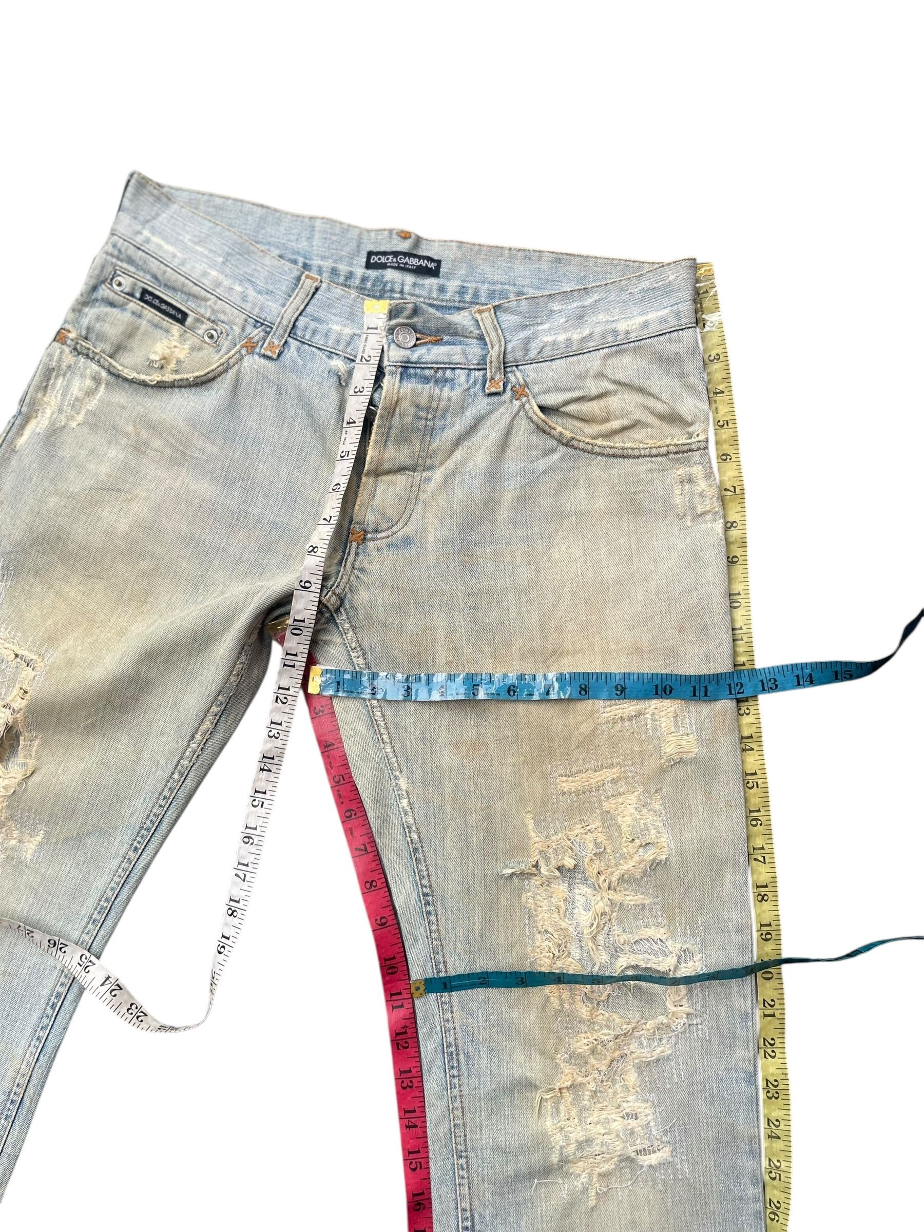 Dolce & Gabbana Dolce & Gabbana Distresed Denim Size US 35 - 16 Thumbnail