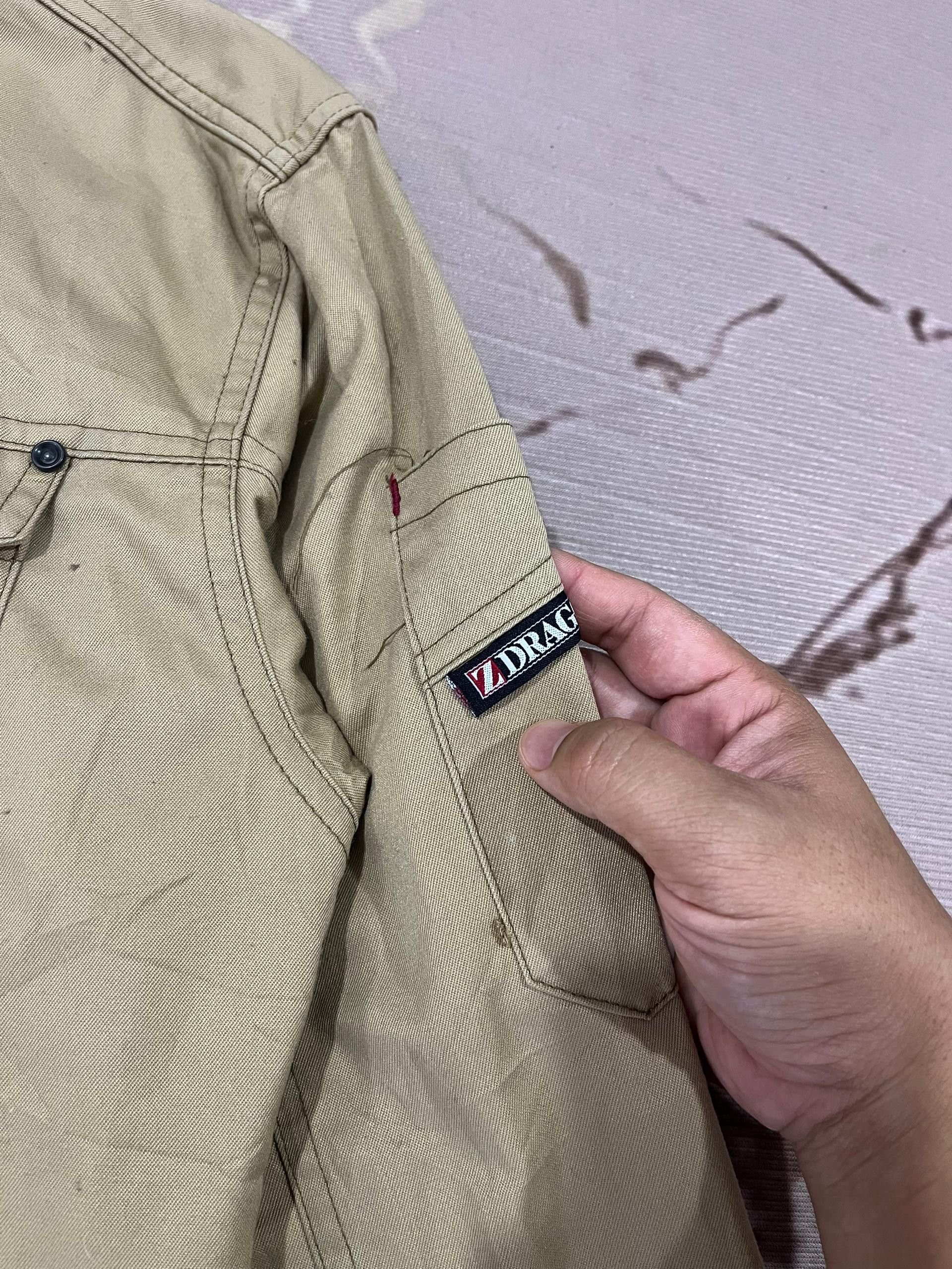Japanese Brand Z-Dragon Casual Work Style Utility Jacket Khaki Size US M / EU 48-50 / 2 - 4 Thumbnail