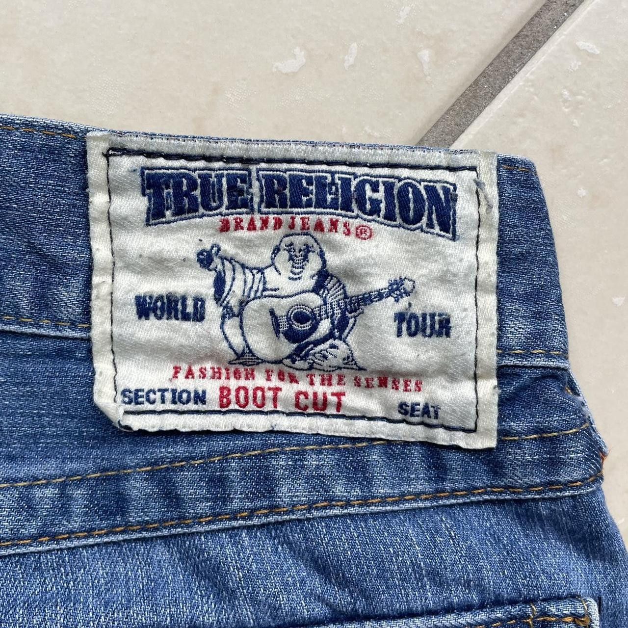 True Religion × Vintage Vintage Y2K 90's True Religion Boot Cut Baggy Wide Leg Jeans Size US 36 / EU 52 - 4 Thumbnail