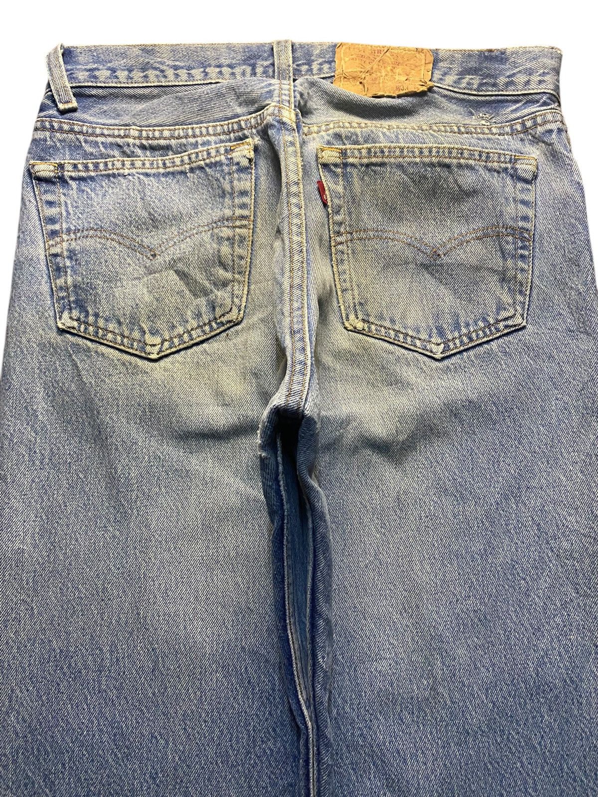 Levi's Vintage Levis 501 80’s Blue Wash Loose Jeans Size US 30 / EU 46 - 4 Thumbnail
