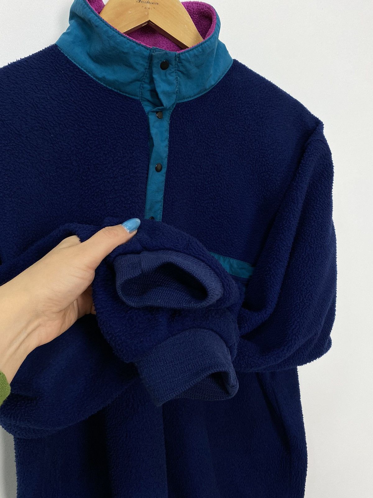Vintage Vintage Musto Snugs Polarlite Fleece Jacket Pullover Blue Size US M / EU 48-50 / 2 - 4 Thumbnail