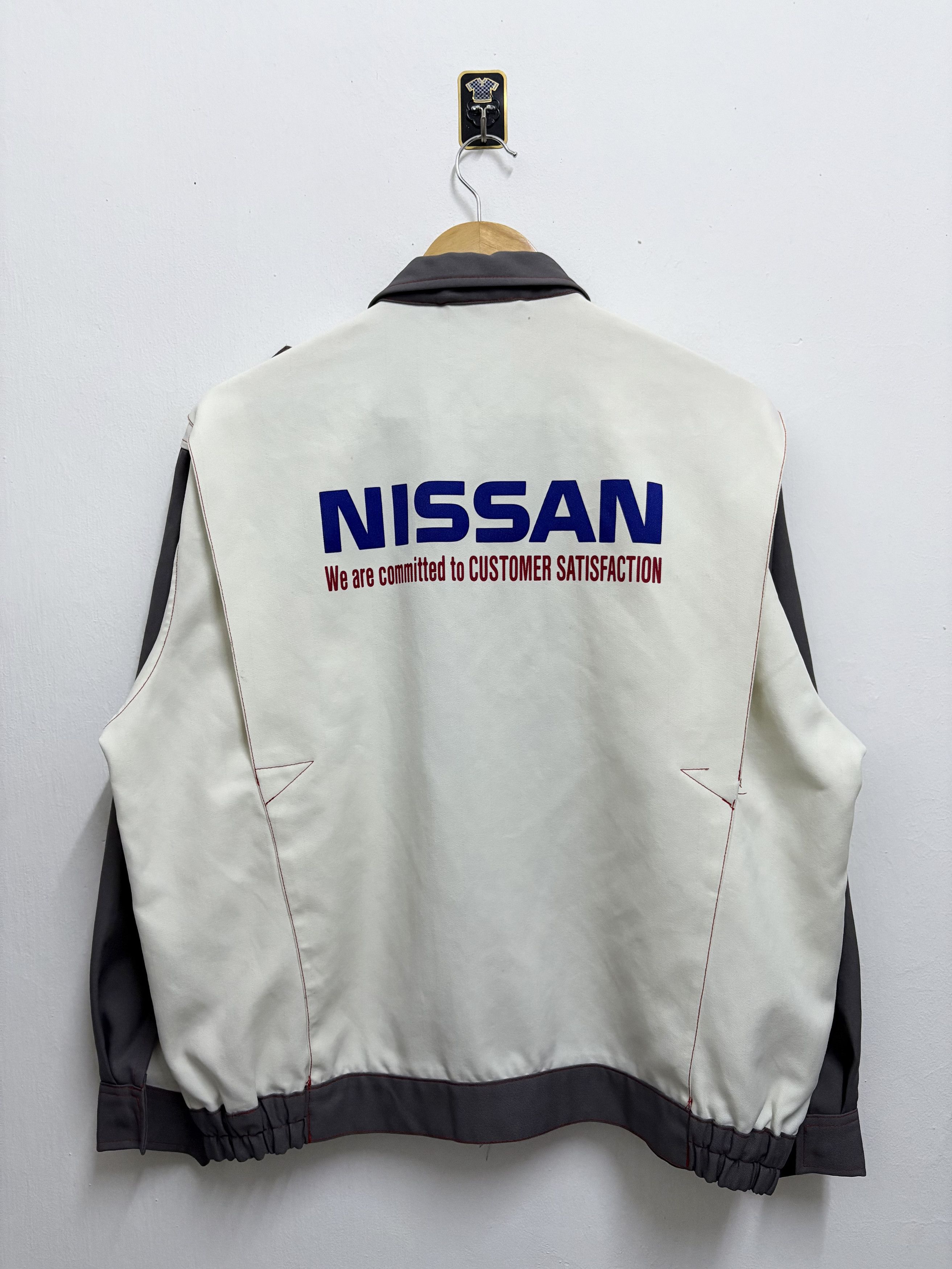 Japanese Brand × Vintage Vintage 90's Nissan Work Wear Retro " Staff " Lights Jacket Size US L / EU 52-54 / 3 - 1 Thumbnail