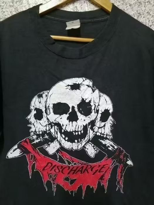 Band Tees × Vintage VINTAGE 00s BAND PUNK DISCHARGE VERY RARE Size US M / EU 48-50 / 2 - 3 Thumbnail
