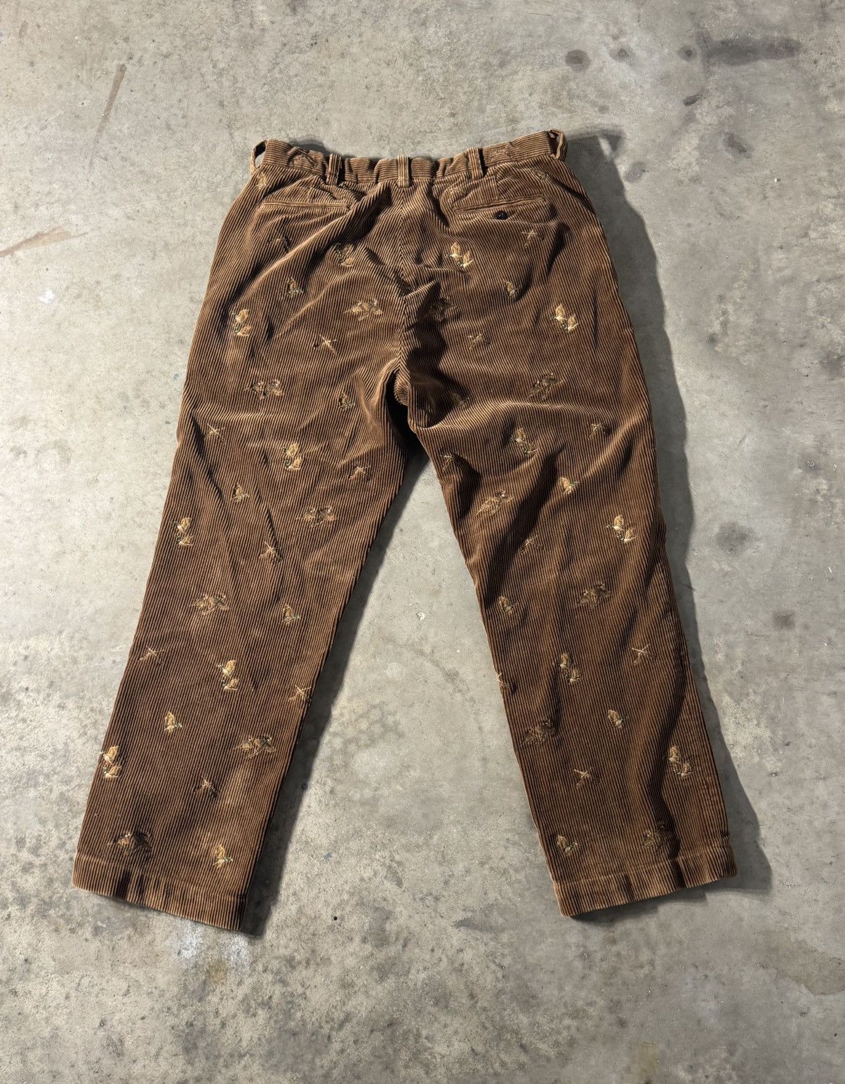 Polo Ralph Lauren × Vintage Vintage Polo Pants Men’s 36x32 Mallard Duck Hunting Brown Size US 36 / EU 52 - 6 Thumbnail