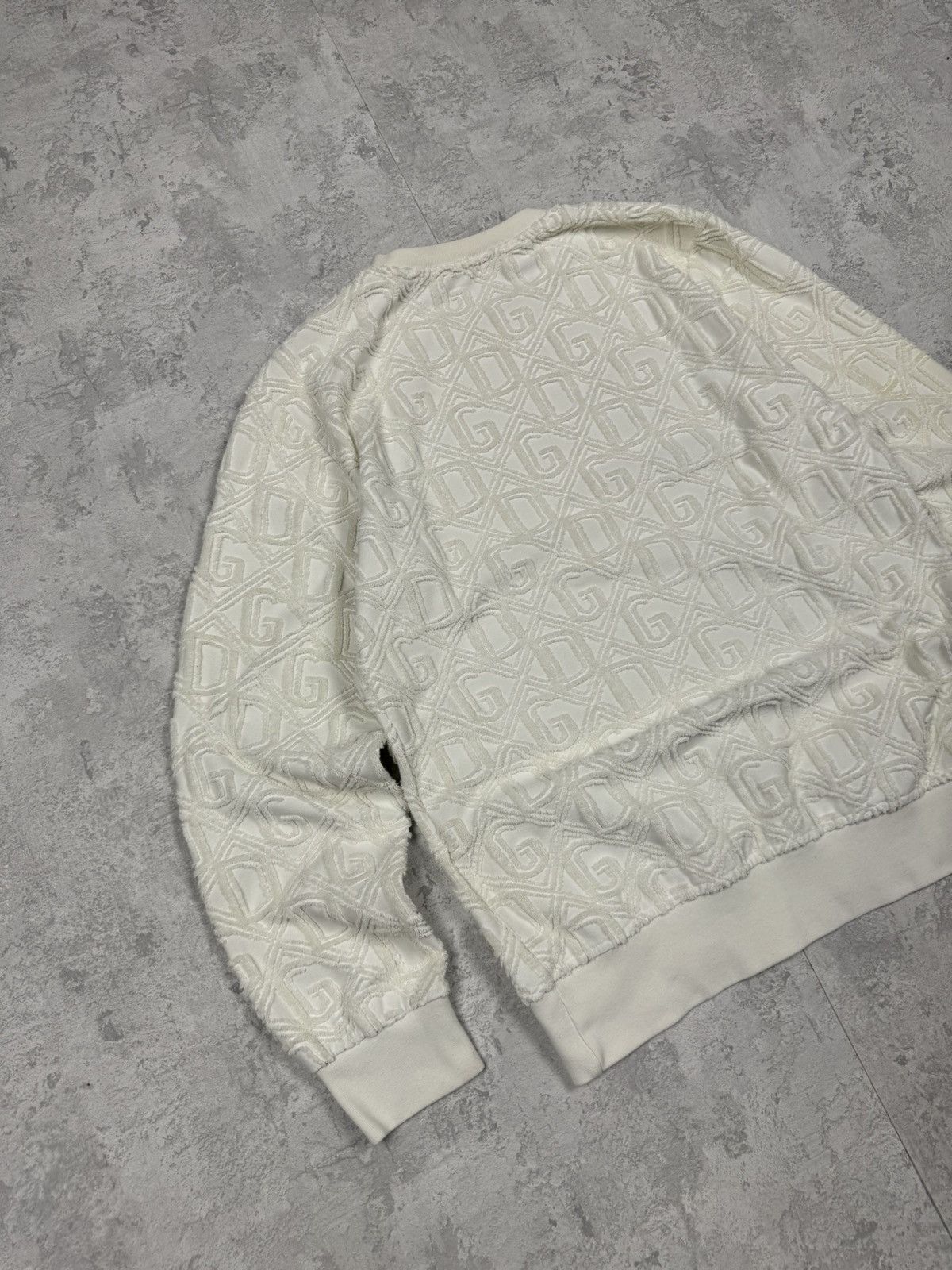Dolce & Gabbana Dolce & Gabbana White Monogram Sweatshirt Size 50 Size US M / EU 48-50 / 2 - 8 Thumbnail