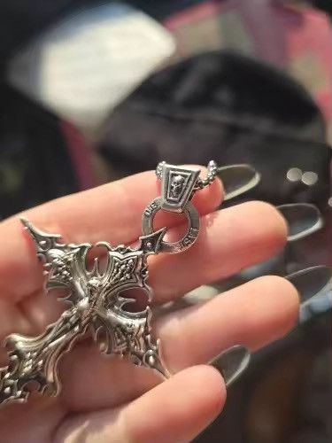 Japanese Brand Gothic Skeleton Cross Necklace Size ONE SIZE - 3 Thumbnail