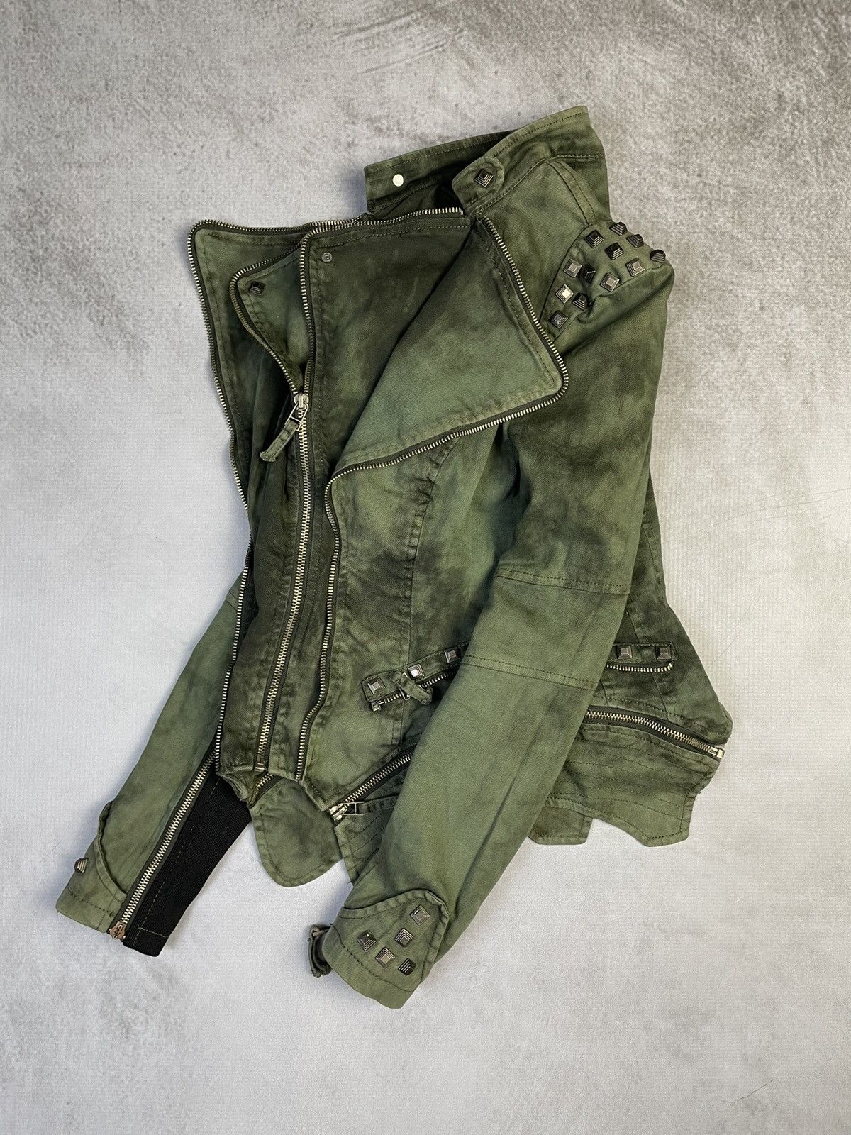 14th Addiction Y2k Archive Shalang Style Studded Avant Garde Rider Jacket Size S / US 4 / IT 40 - 8 Thumbnail