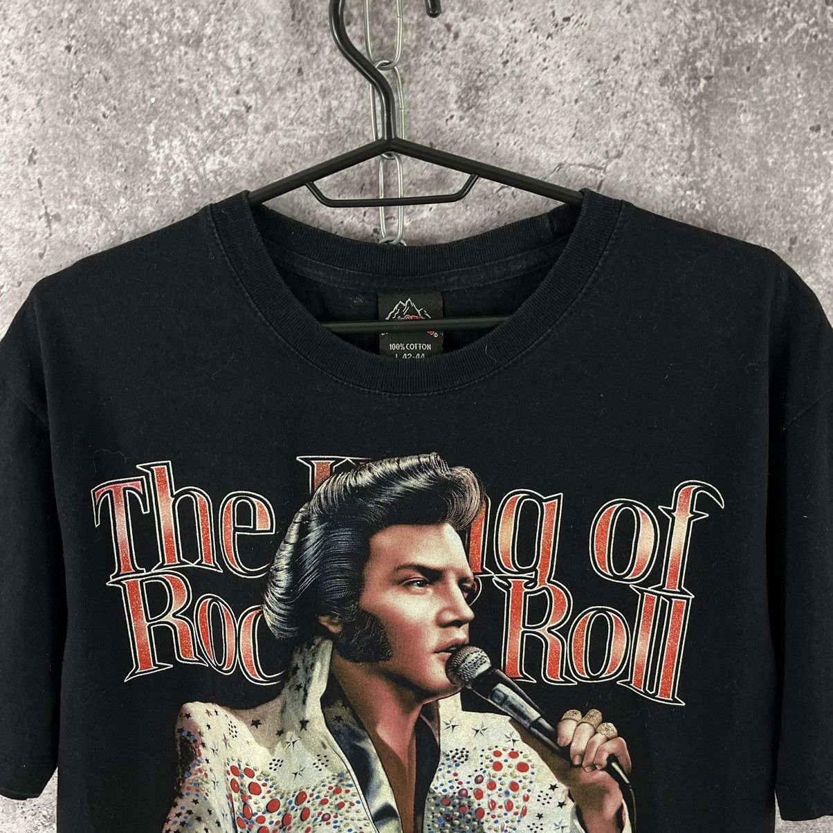 Band Tees × Vintage Rock Tees Vintage Elvis Presley Double Big Logo Size L Size US L / EU 52-54 / 3 - 2 Thumbnail