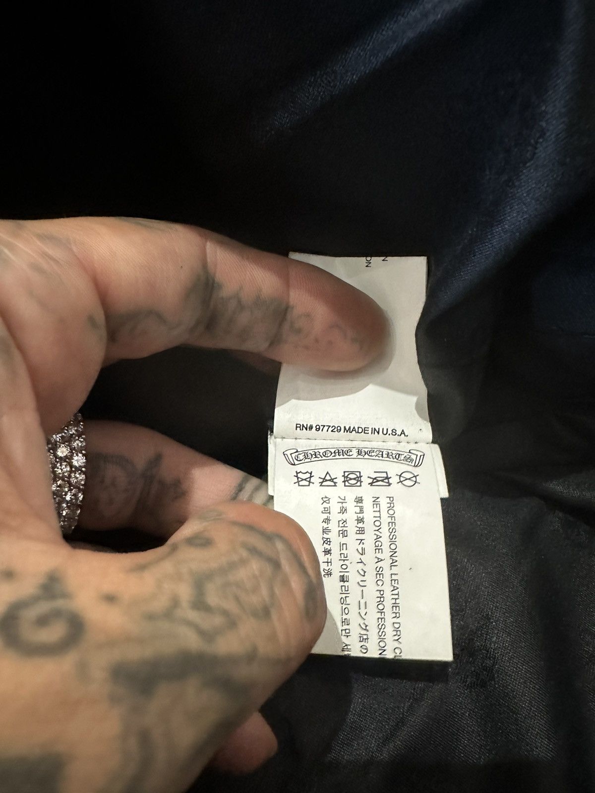 Chrome Hearts CHROME HEARTS 1:1 SEX PATCH LEATHER JEANS ODEL BECKHAM Size US 34 / EU 50 - 18 Thumbnail