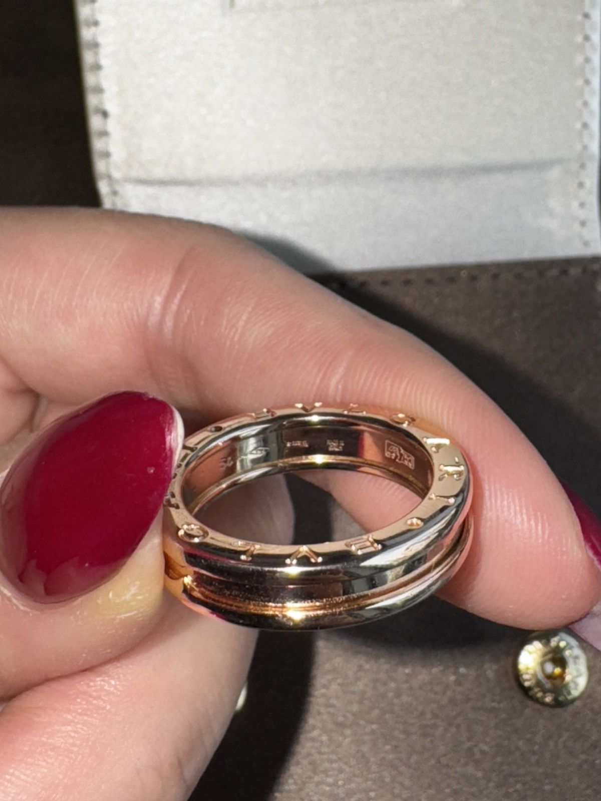 Bvlgari Bvlgari B zero1 Rose Gold Ring Size ONE SIZE - 9 Thumbnail