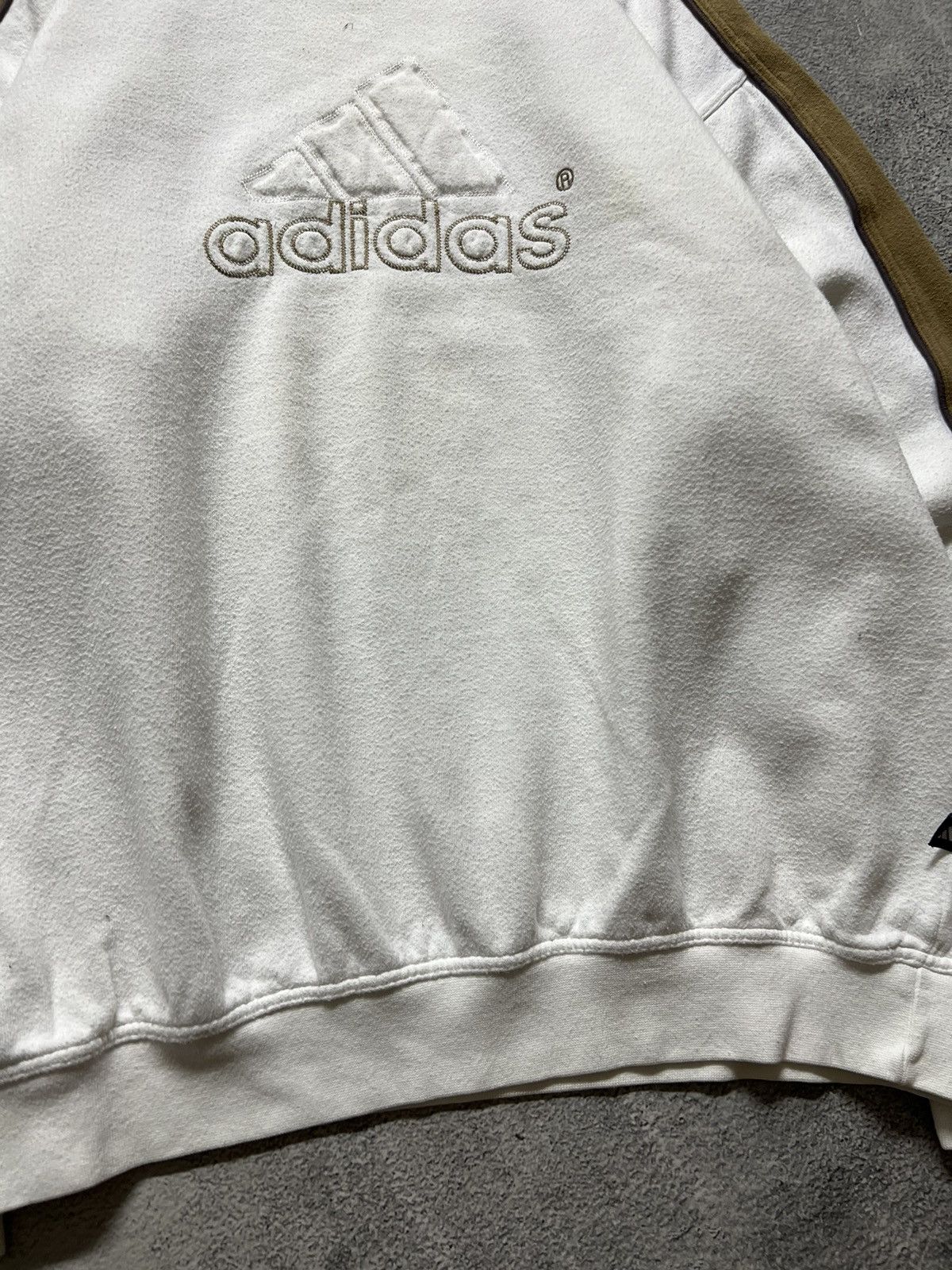 Adidas × Vintage Vintage Y2k Adidas🤍 3D Spellout Big Logo Sweatshirt 90’s Size US XL / EU 56 / 4 - 5 Thumbnail