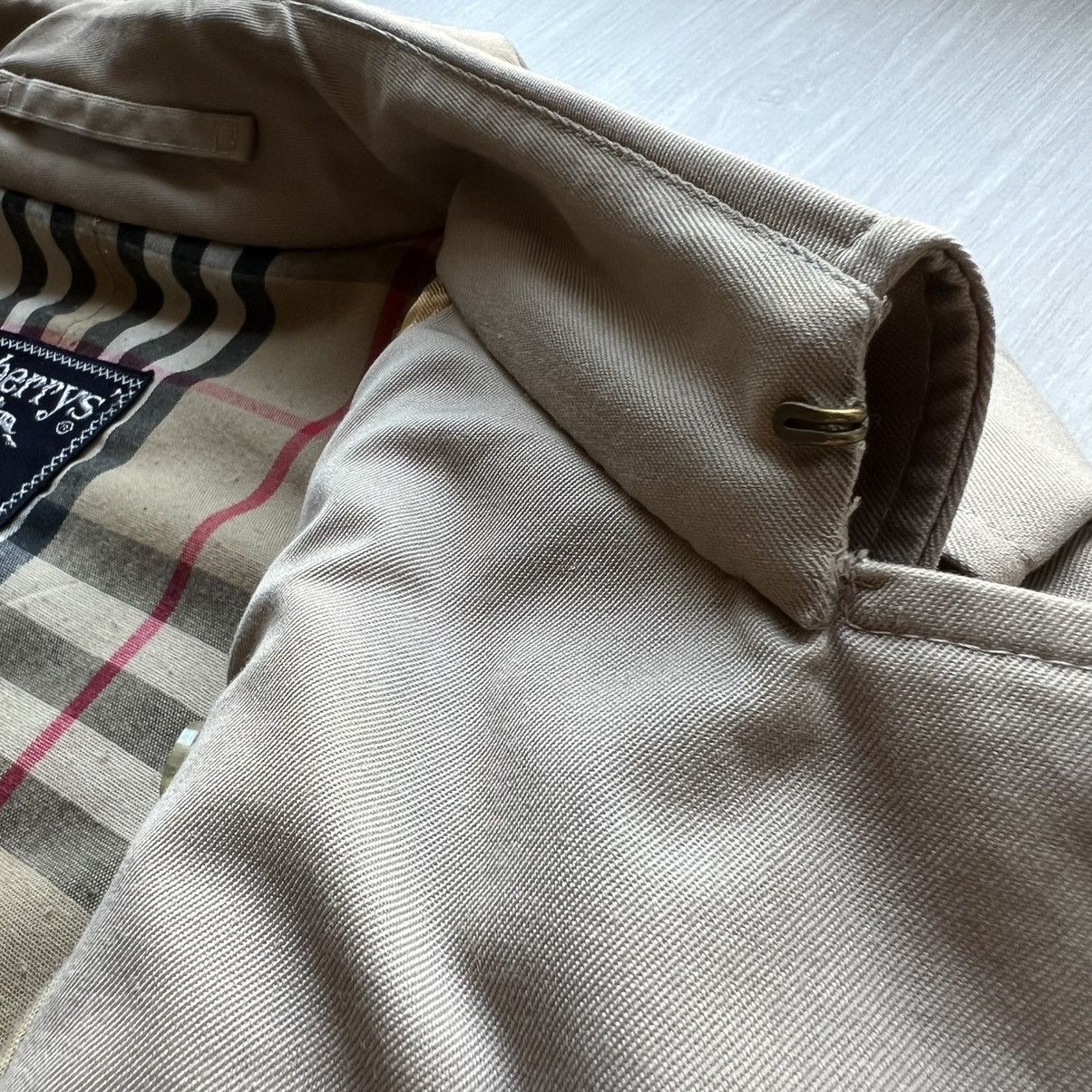 Burberry 80s 90s BurberryS Trench Coat Made in England Nova Check Size S / US 4 / IT 40 - 7 Thumbnail