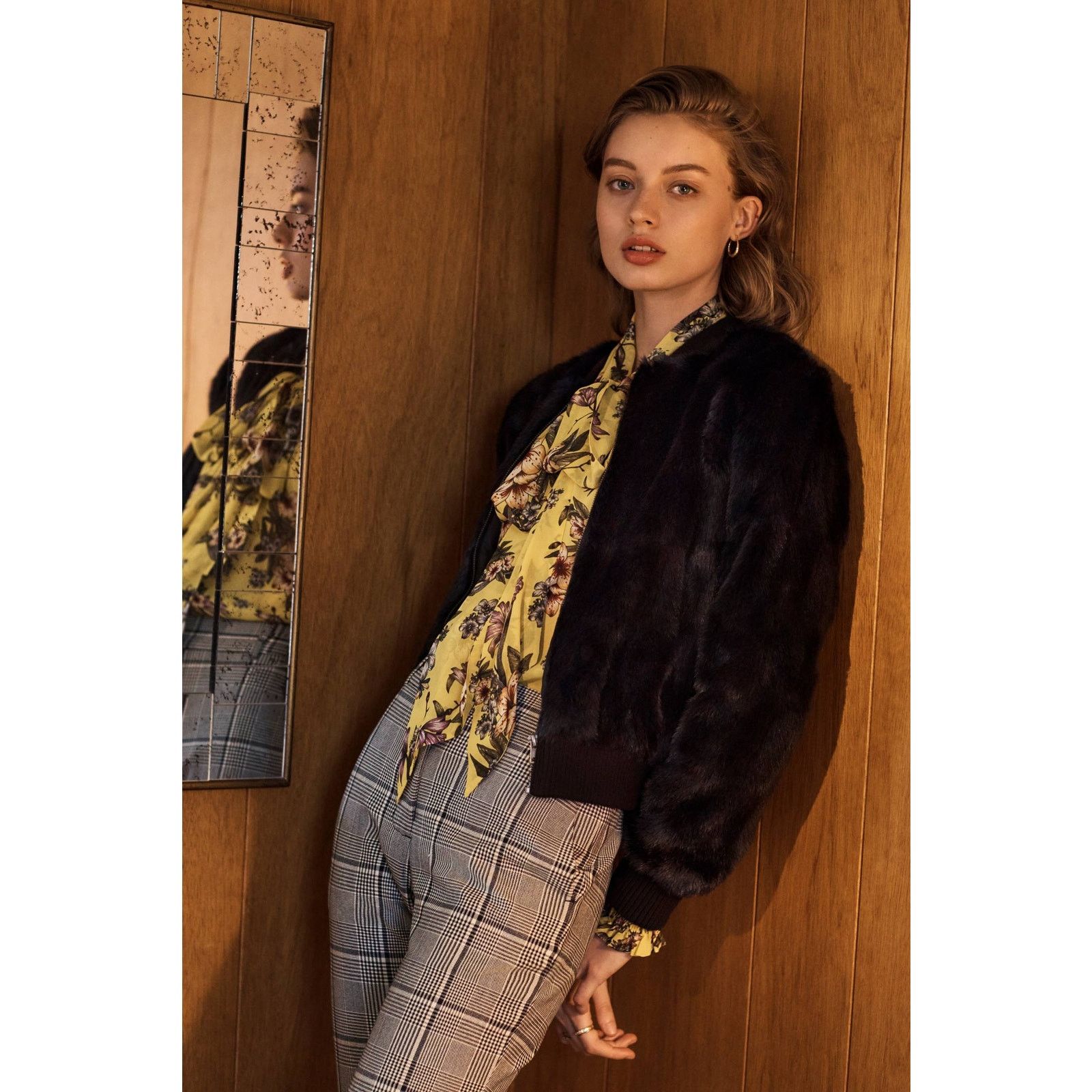 Anthropologie New Varun Bahl Mindy Tie-Neck Floral Blouse $140 XS Yellow Size XS / US 0-2 / IT 36-38 - 5 Thumbnail