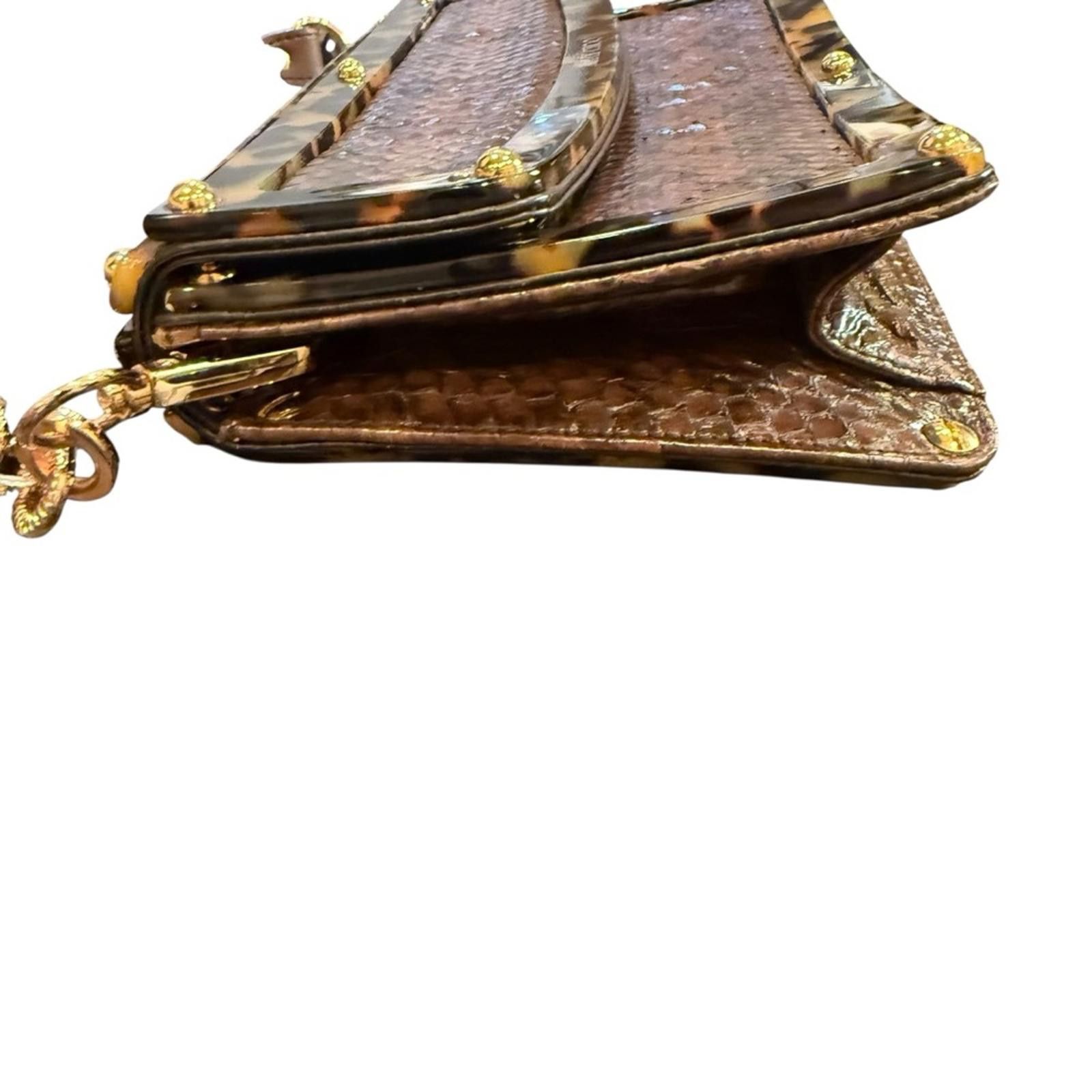Jimmy Choo Jimmy Choo “Candy” Snake and Faux Tortoise Shoulder Bag Size ONE SIZE - 8 Thumbnail