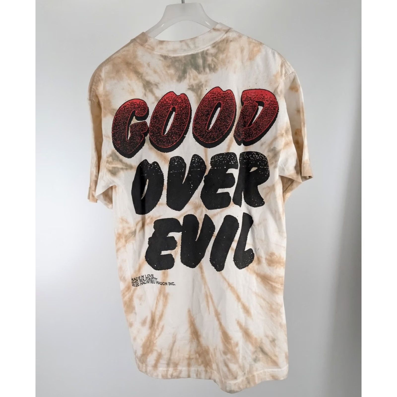 Online Ceramics Online Ceramics T-Shirt Shirt S Multicolor 2020 Tie Dye Until BLM Good Over Evil USA Mens Short Sleeve Climate Activism 19x28 Size US S / EU 44-46 / 1 - 3 Thumbnail