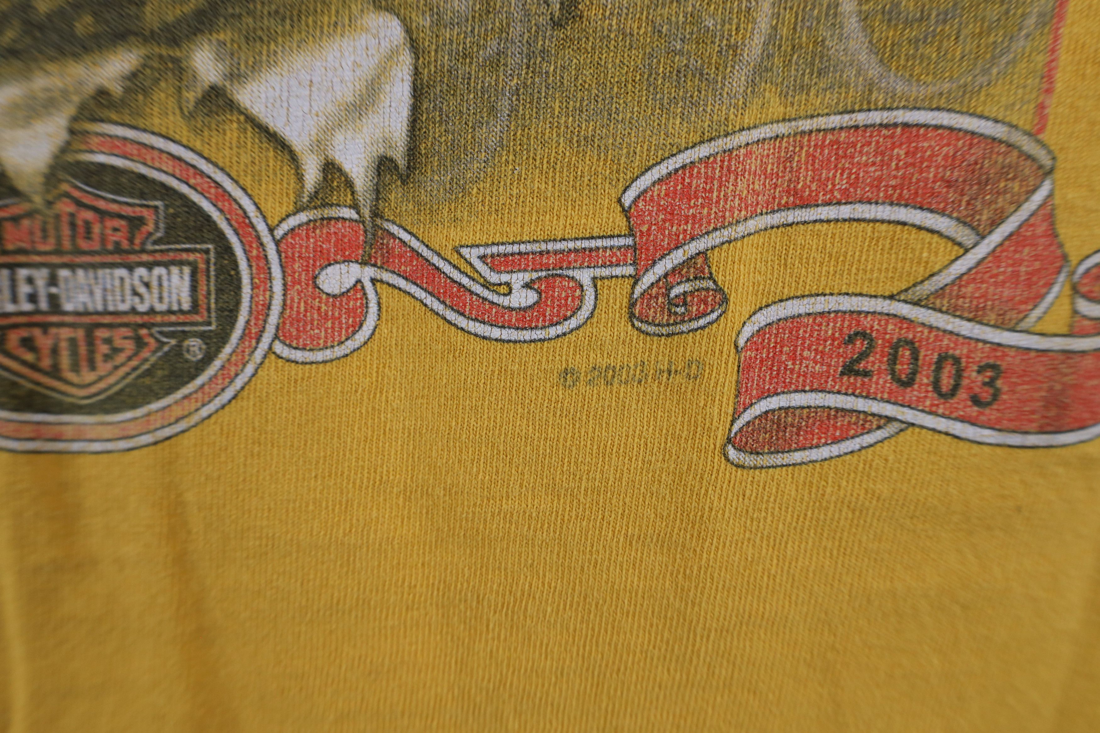 Harley Davidson × Vintage Vintage Y2K 2003 Harley Davidson Year Anniversary T-Shirt Size US S / EU 44-46 / 1 - 7 Thumbnail