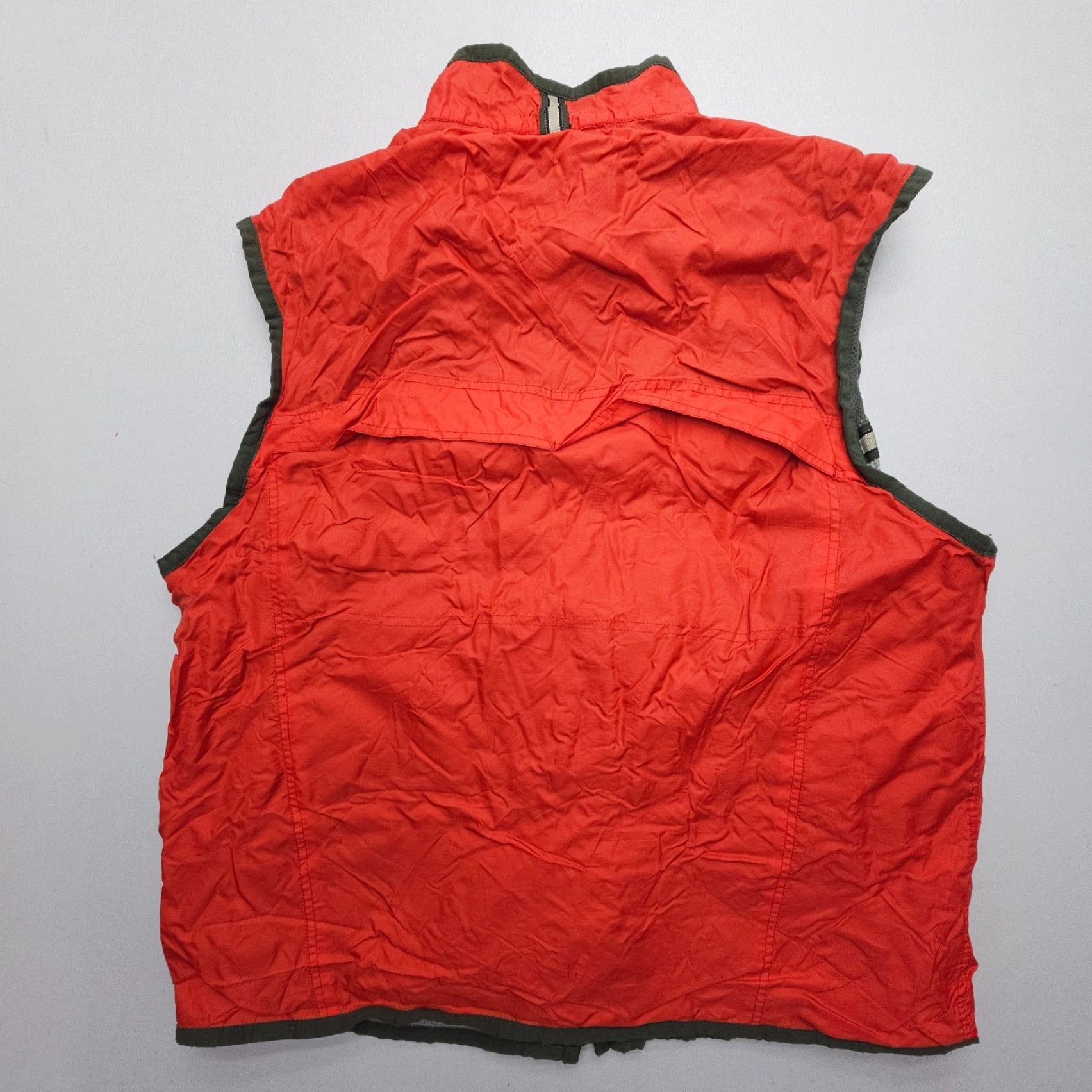 Gap Vtg GAP Thermal Lined WIndbreaker Vest Mens XL Orange 90s Camp Gorpcore Windbreaker Full Zip Lined 2000s Size US XL / EU 56 / 4 - 3 Thumbnail