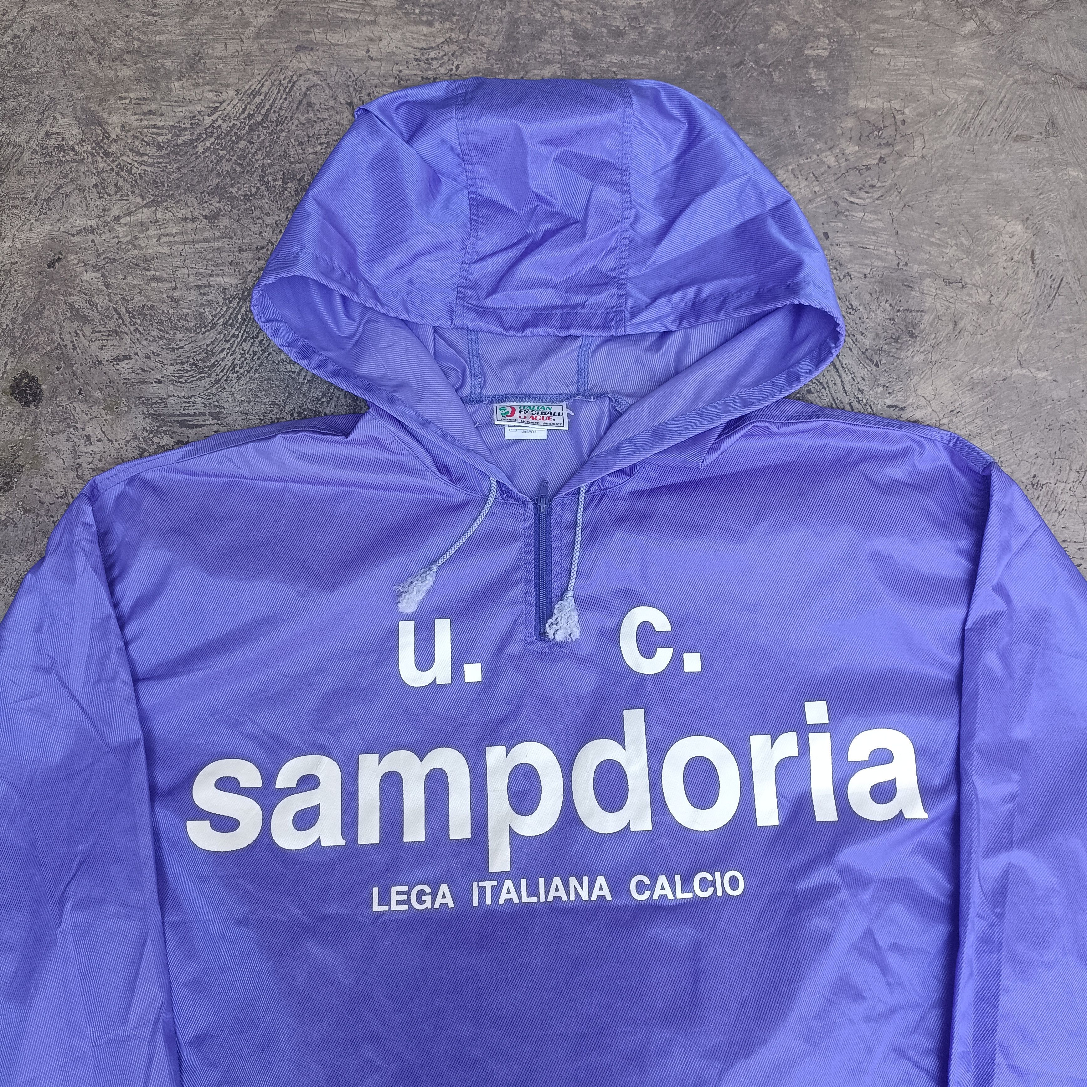 Vintage Vintage ©93 U.C sampdoria Italian Football League jacket Size US L / EU 52-54 / 3 - 4 Thumbnail