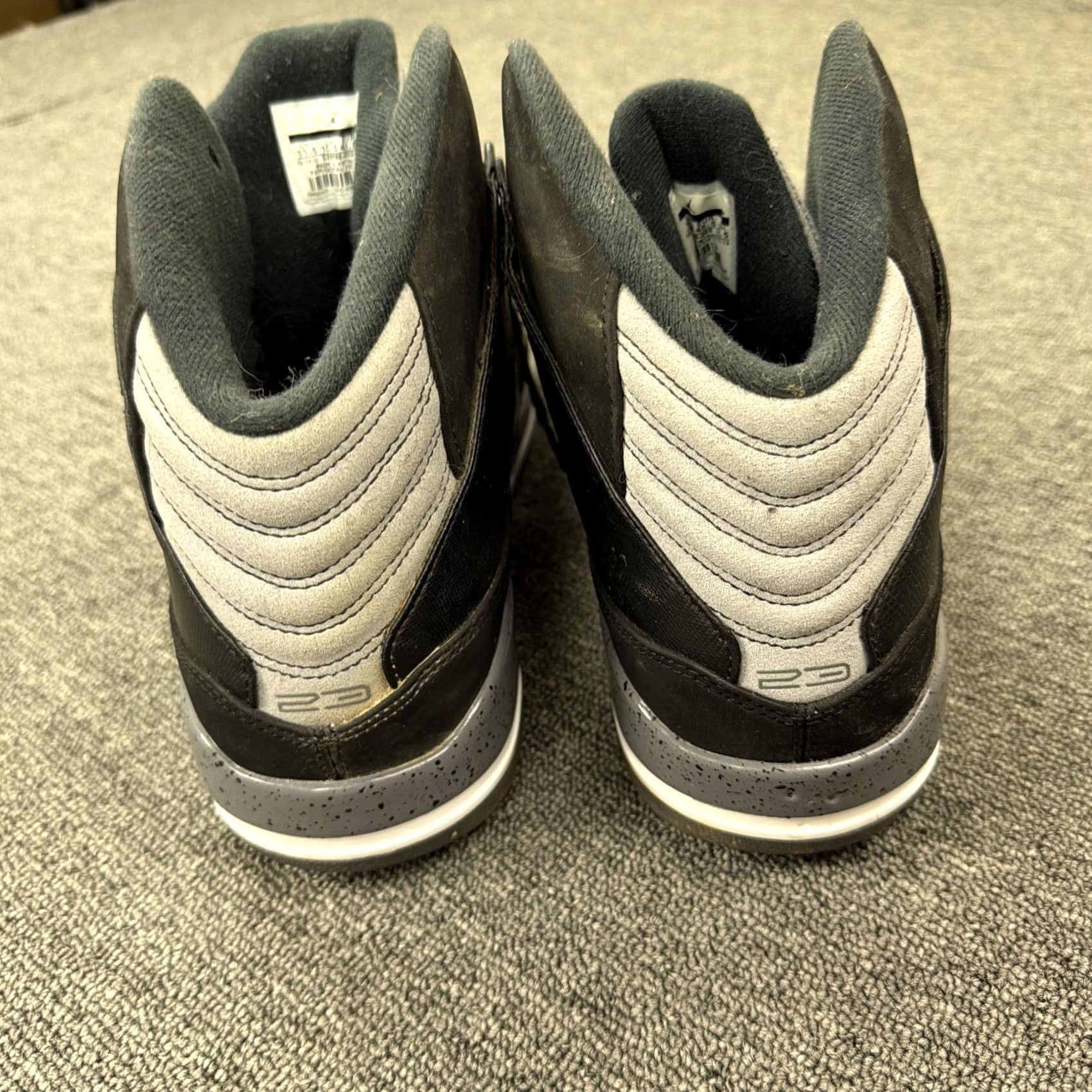 Jordan Brand Jordan Shoes Mens Size 11.5 Black Gray Mid Top Basketball Sneakers 538698-003 Size US L / EU 52-54 / 3 - 4 Thumbnail