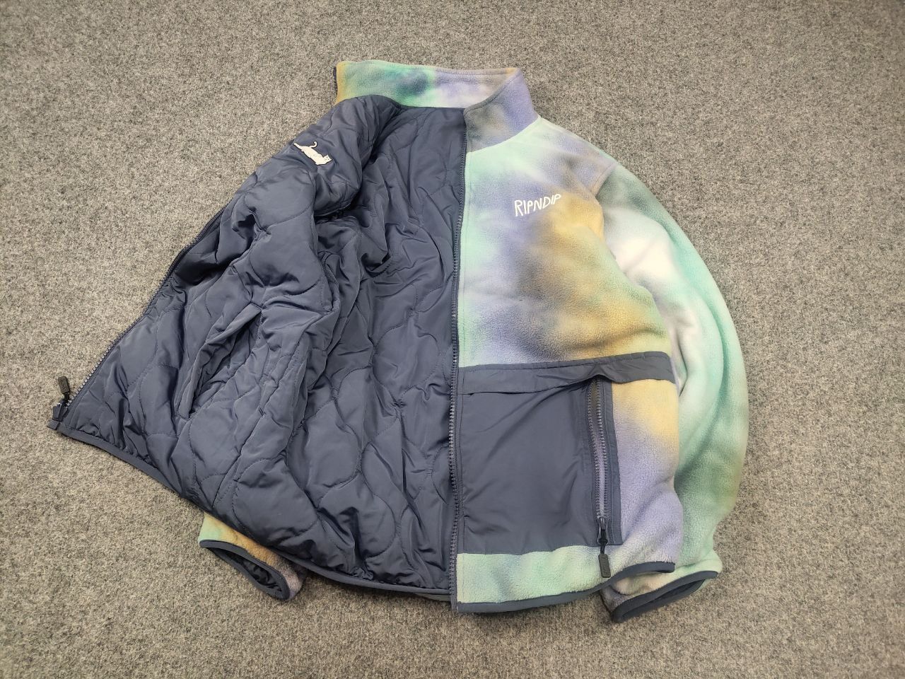 RIPNDIP RipNDip Castanza Reversible Brushed Fleece Quilted Jacket Size US M / EU 48-50 / 2 - 5 Thumbnail