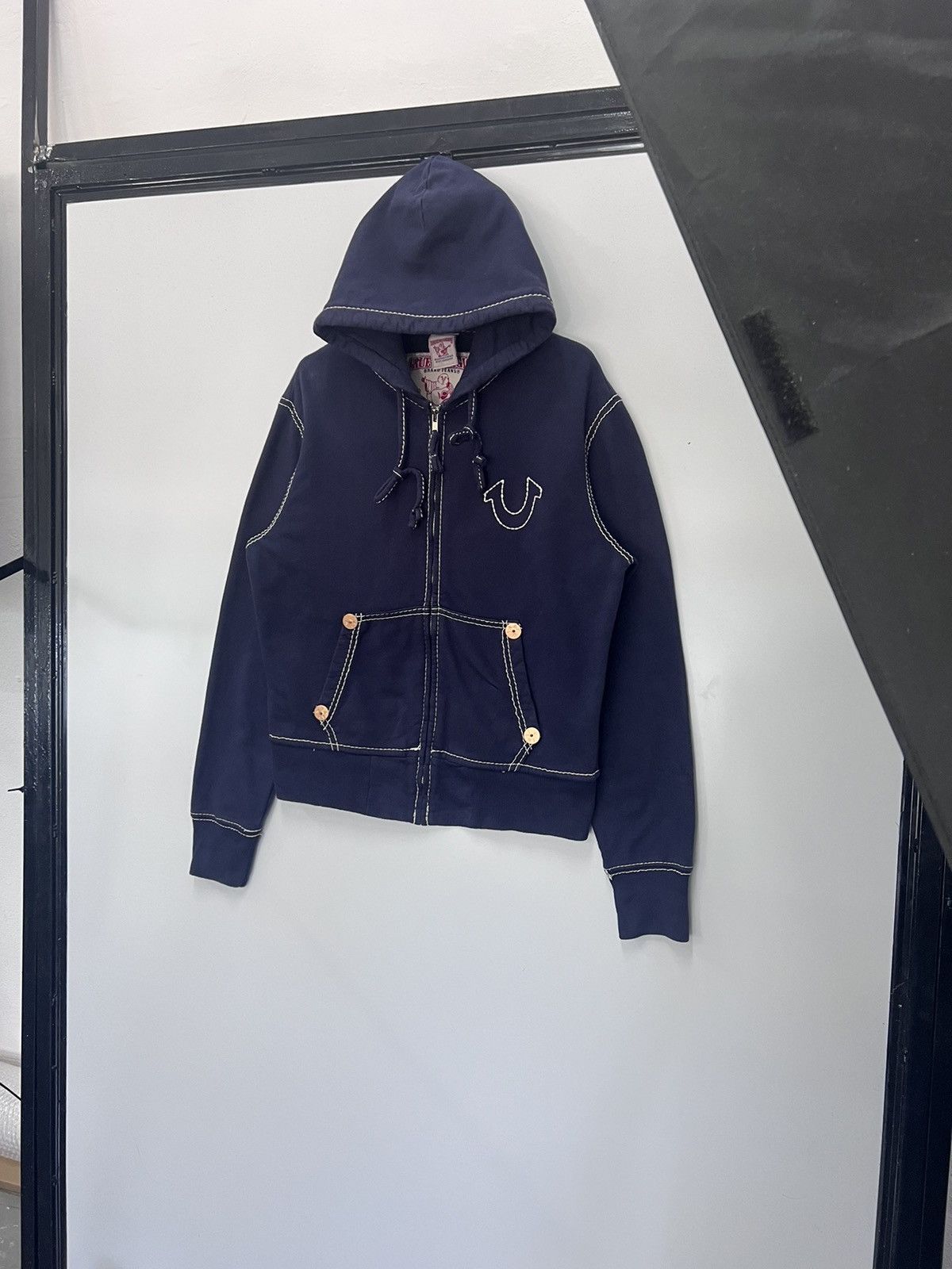 True Religion 🔥 True Religion indigo Hoodie Zipper Sweat Jacket - S Size US S / EU 44-46 / 1 - 1 Thumbnail