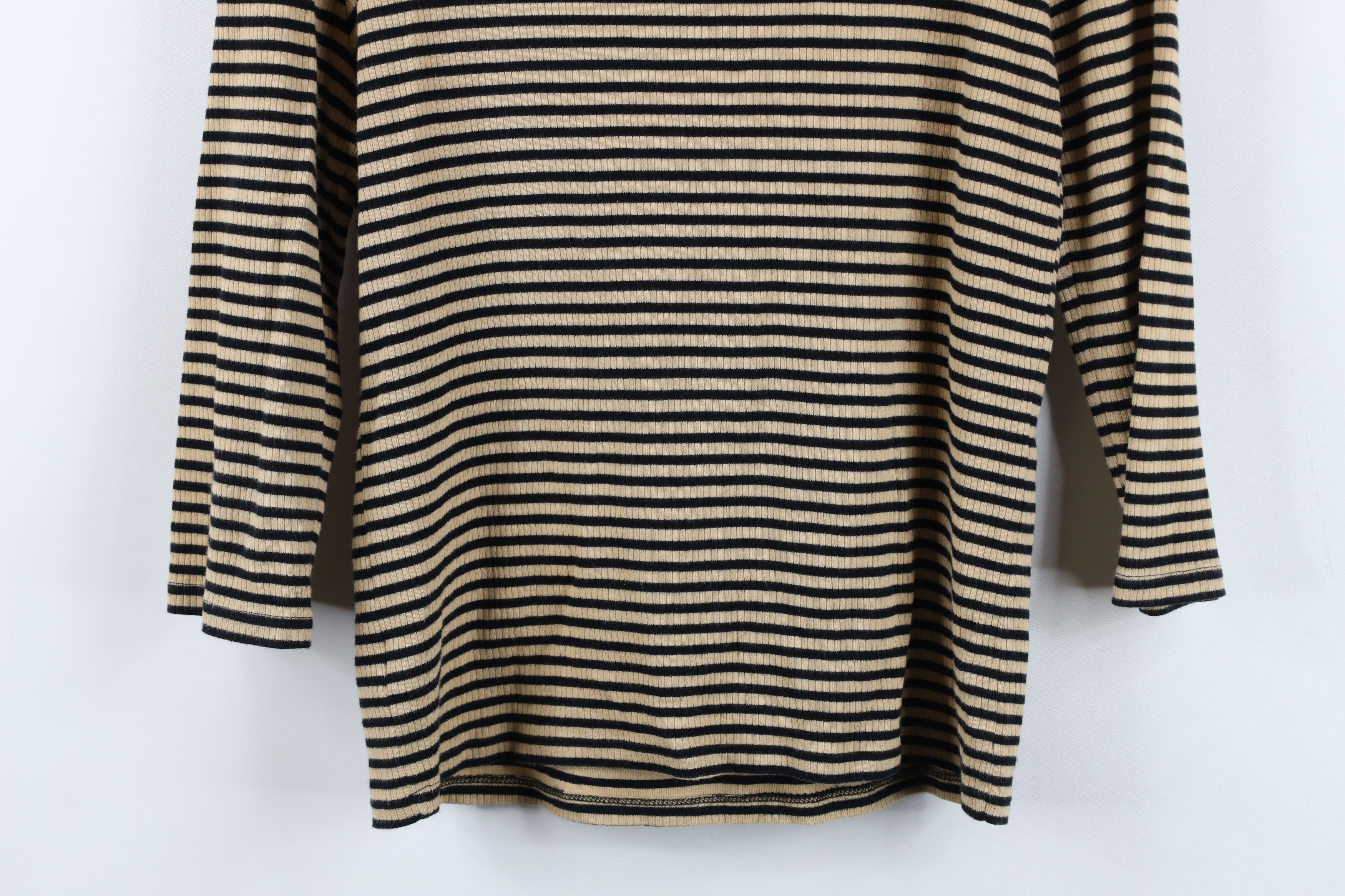 Ralph Lauren Vintage 90s Ralph Lauren Thermal Ribbed Knit Henley T-Shirt Size L / US 10 / IT 46 - 11 Thumbnail