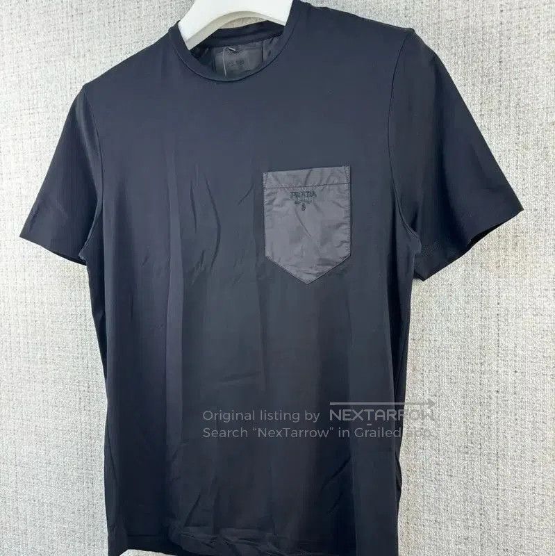 Prada Prada Black Cotton Logo T-Shirt for Men. Size US S / EU 44-46 / 1 - 3 Thumbnail