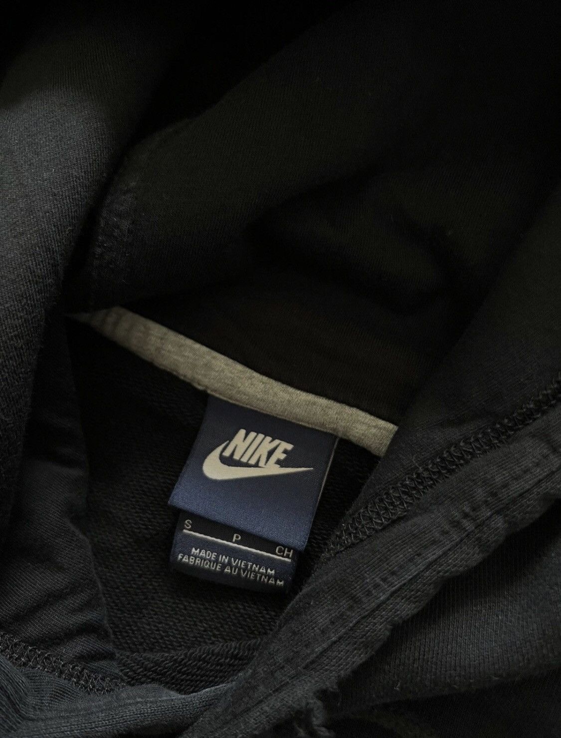 Nike × Vintage 90’s NIKE RETRO BIG CENTRAL SWOOSH LOGO HOODIE Y2K Size US S / EU 44-46 / 1 - 4 Thumbnail