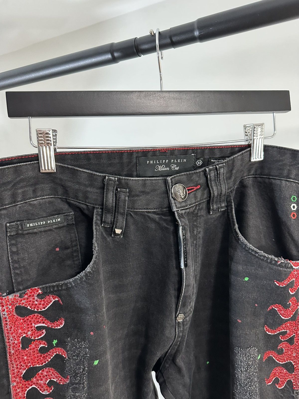 Philipp Plein Phillip Plein Skull Denim Size US 33 - 4 Thumbnail