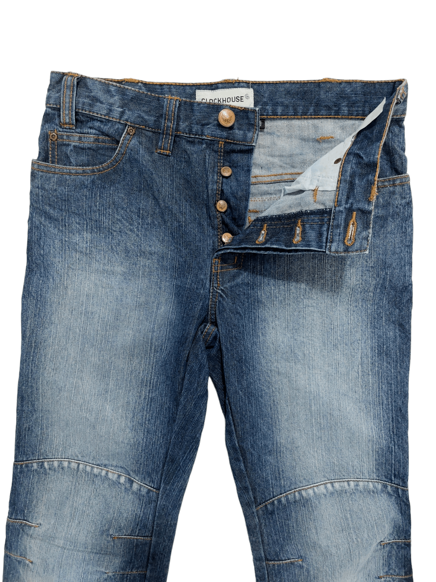Vintage 💥Clockhouse Biker Denim Size US 32 / EU 48 - 8 Thumbnail