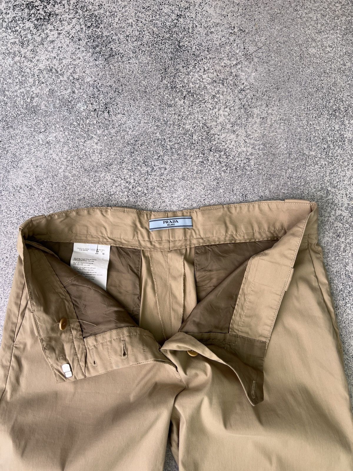 Prada × Vintage Vintage Prada Milano Beige women’s Chino Pants Size 27" / US 4 / IT 40 - 6 Thumbnail