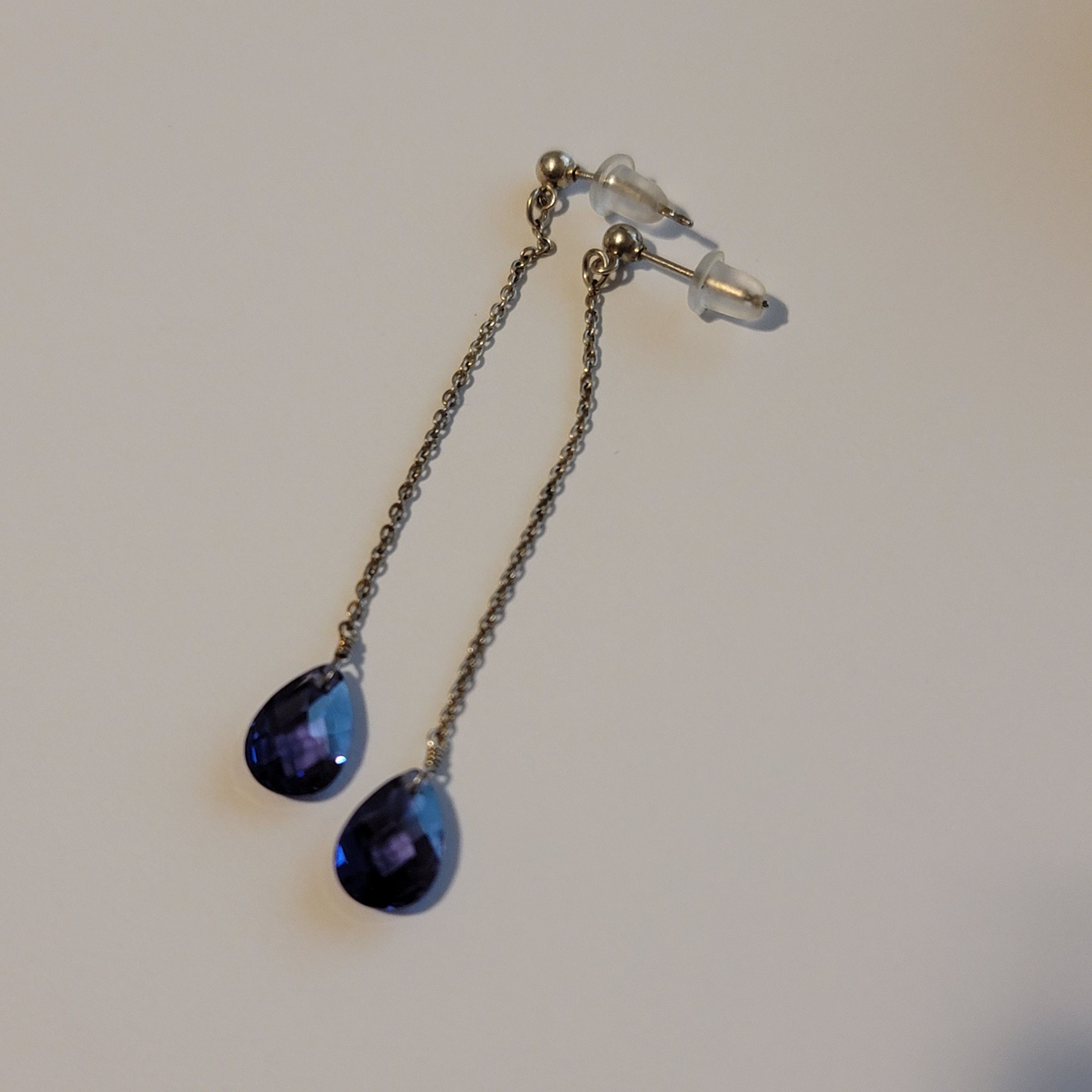 Other Silver And Purple Dangle Earrings Size ONE SIZE - 1 Thumbnail